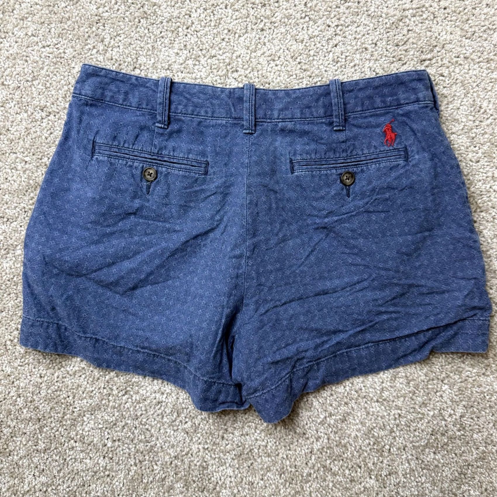 Polo Ralph Lauren - Polo Ralph Lauren Womens Chino Shorts Twill Blue - Regular Size 2 Tag 30W - Pre-Owned Size 26" / US 2 / IT 38 - 4 Thumbnail