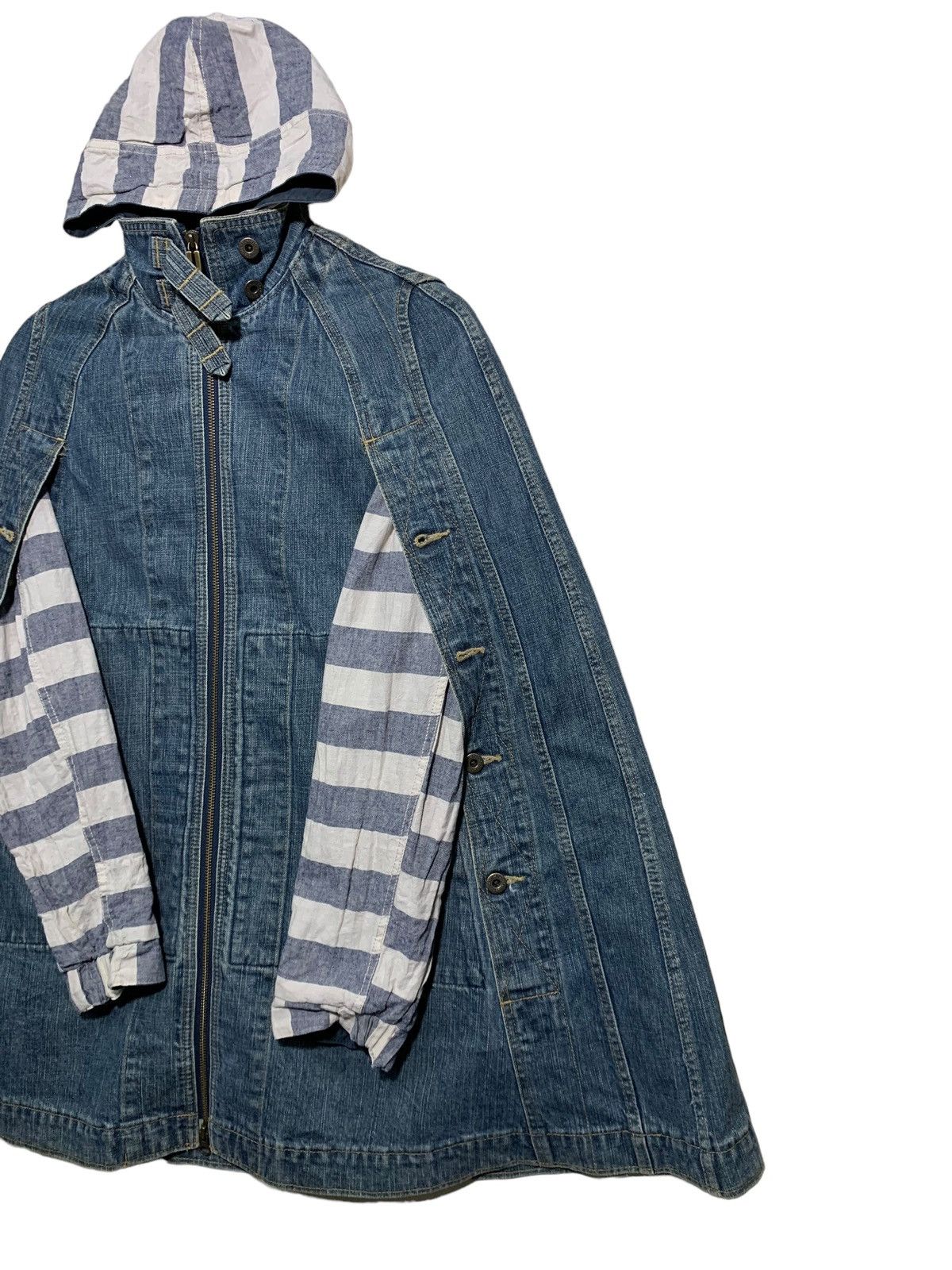 Hysteric Glamour 🔥HYSTERIC GLAMOUR DENIM PONCHO JACKET Size US L / EU 52-54 / 3 - 3 Thumbnail