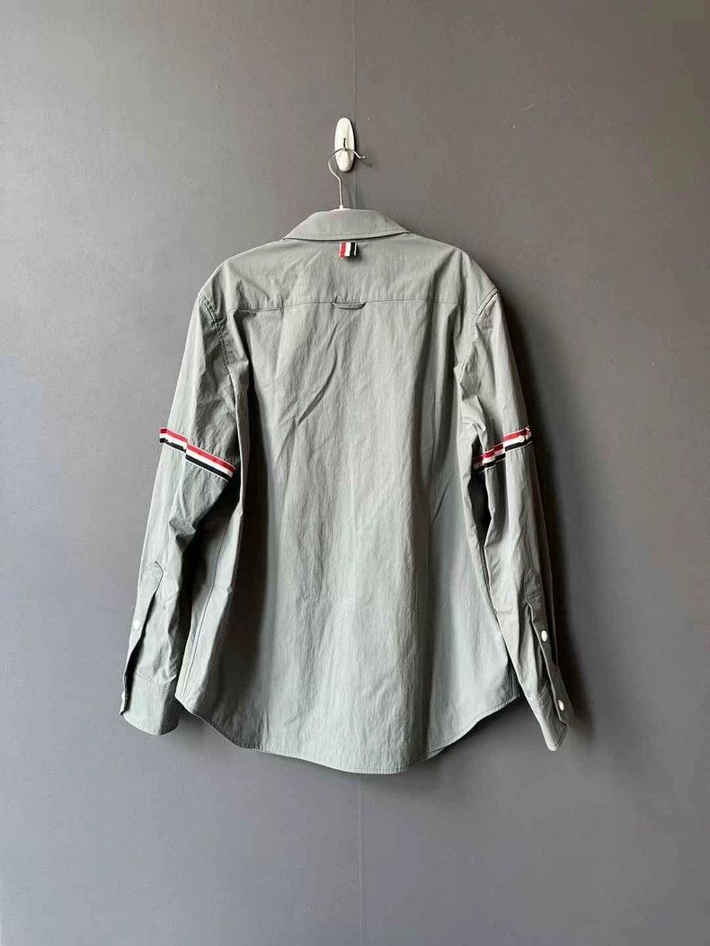 Thom Browne Thom Browne size2 Gray two-sleeved shirt jacket Size US M / EU 48-50 / 2 - 2 Thumbnail