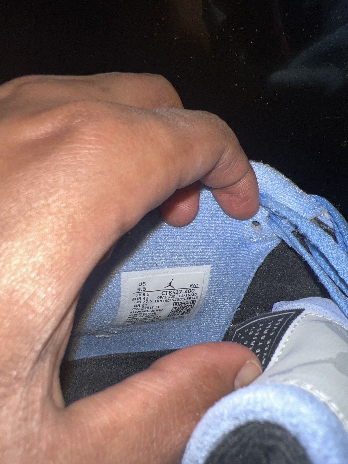 Jordan Brand University Blue Jordan 4 Size US 9.5 / EU 42-43 - 7 Thumbnail