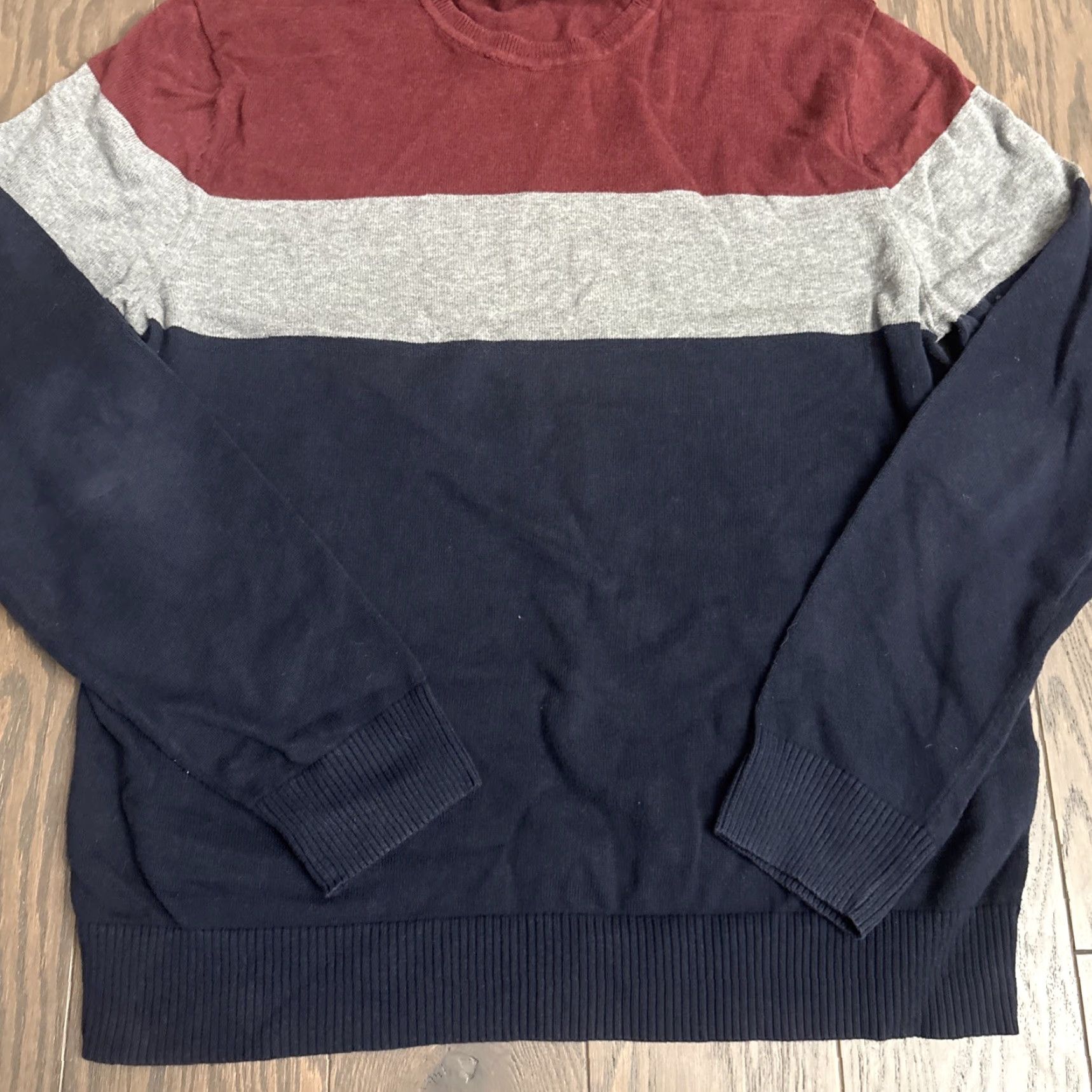 Banana Republic Banana Republic Sweater Mens Cotton Crewneck Pullover Colorblock Medium M Blue Size US M / EU 48-50 / 2 - 6 Thumbnail