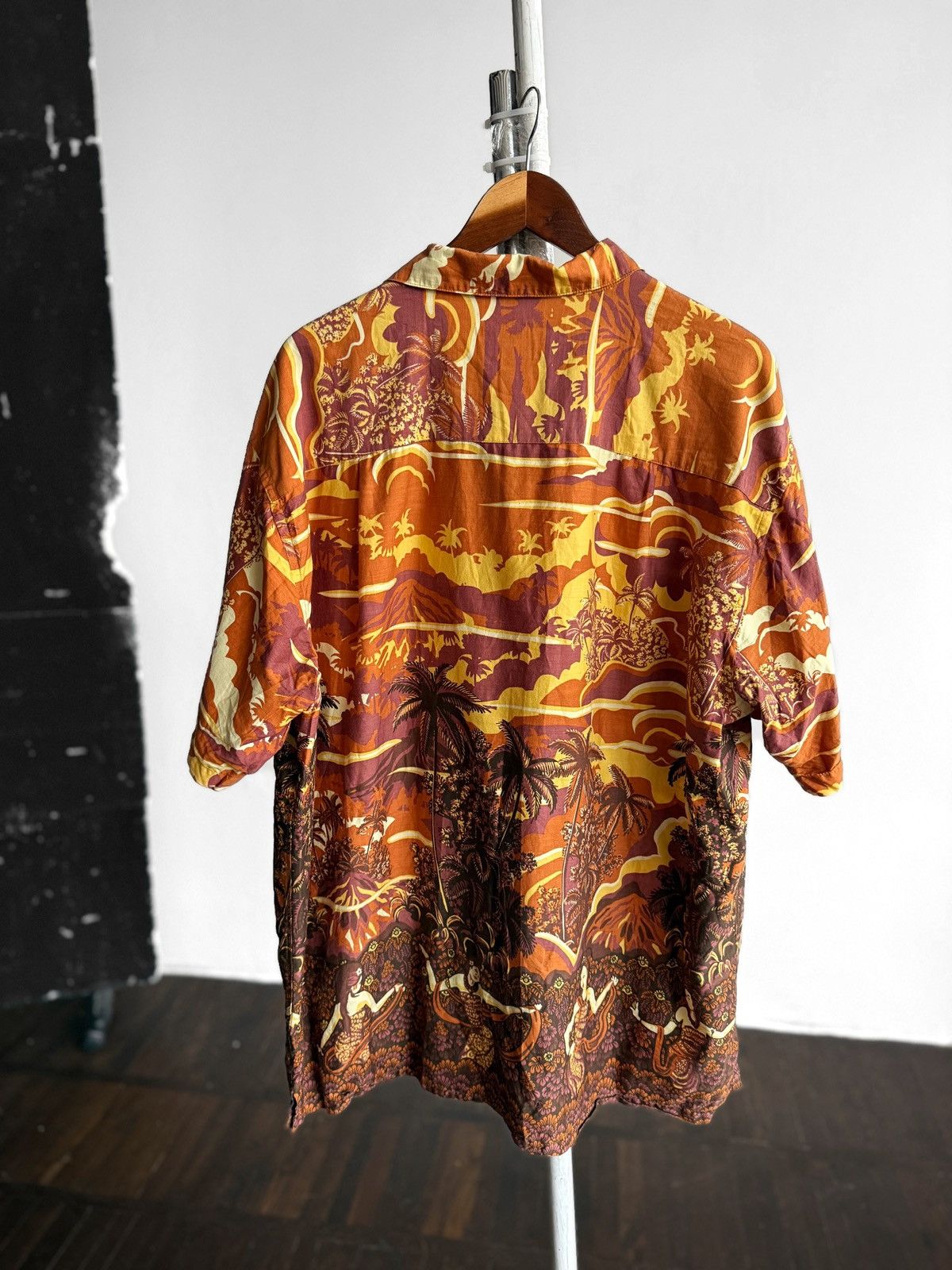 Patagonia Patagonia Pataloha Mens Vintage Orange Hawaiian Print Shirt Size US XL / EU 56 / 4 - 2 Thumbnail
