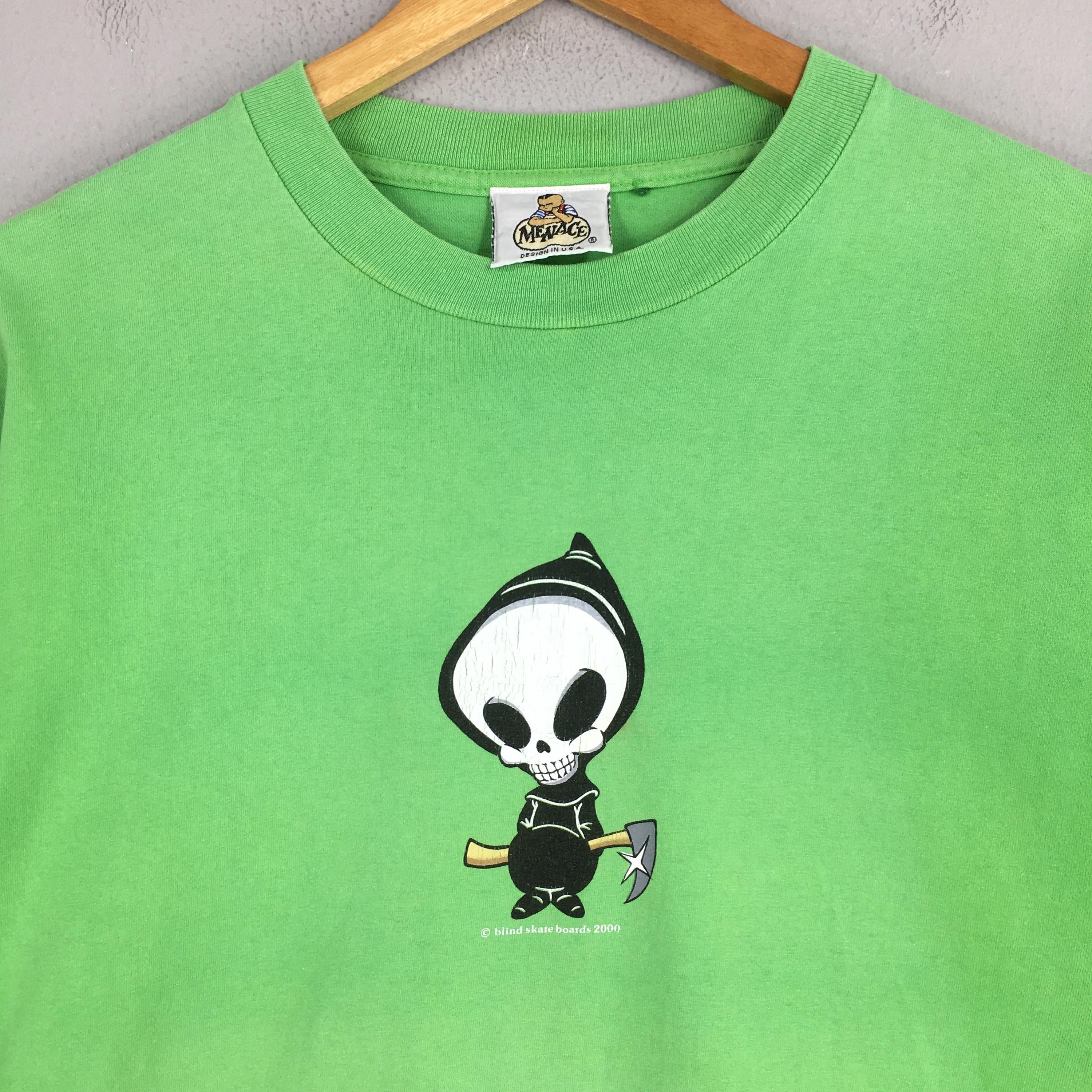 Blind Skateboards Vintage Y2K Menace Blind Skateboard T shirt Medium Size US M / EU 48-50 / 2 - 2 Thumbnail