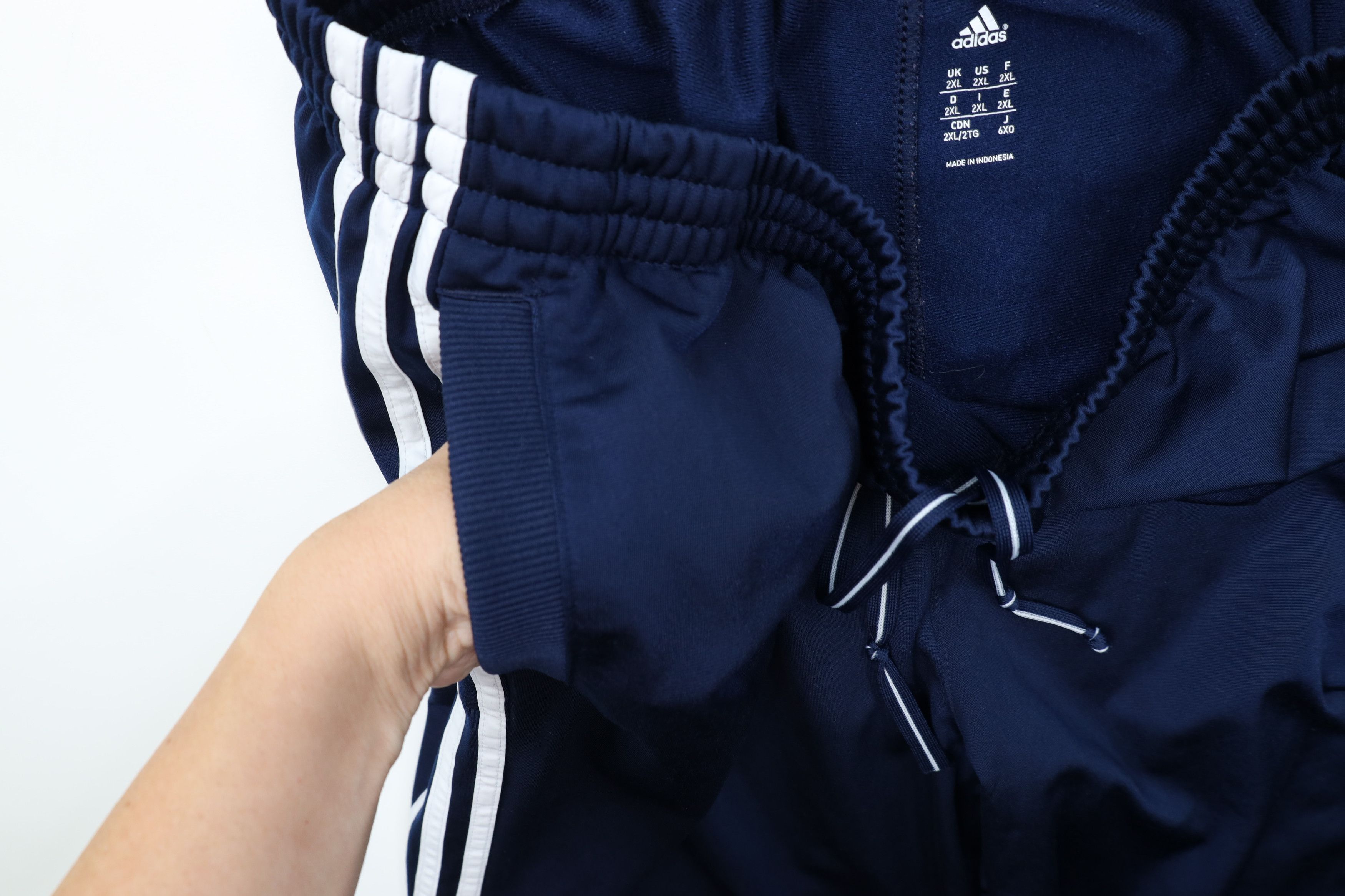 Adidas Vintage Y2K Adidas Striped Wide Leg Sweatpants Pants Blue Size US 40 / EU 56 - 8 Thumbnail