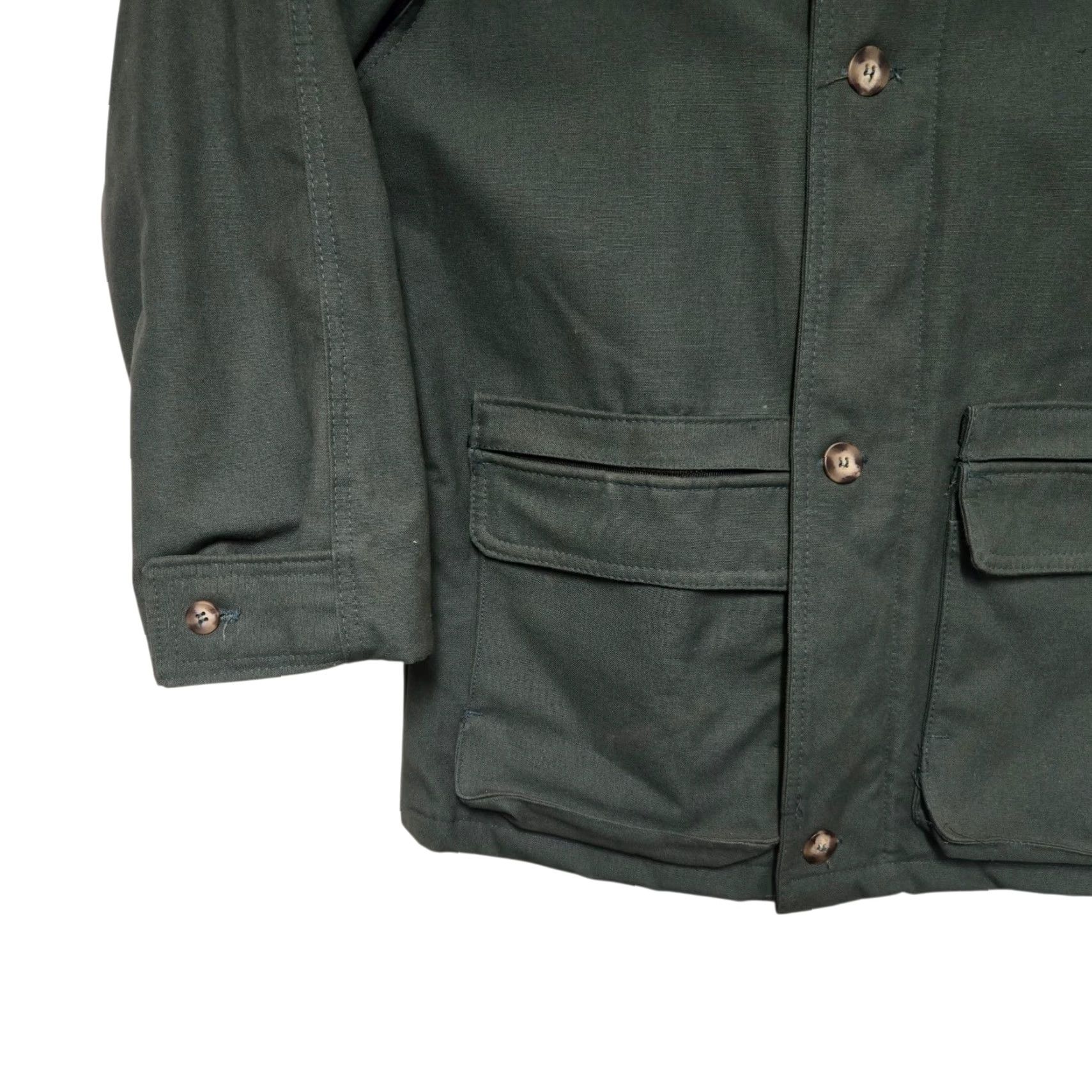 Vintage VINTAGE Latrobe Rolling Rock Chore Jacket Men's L Green Rock Chore Jacket Mens Latrobe Size US L / EU 52-54 / 3 - 3 Thumbnail