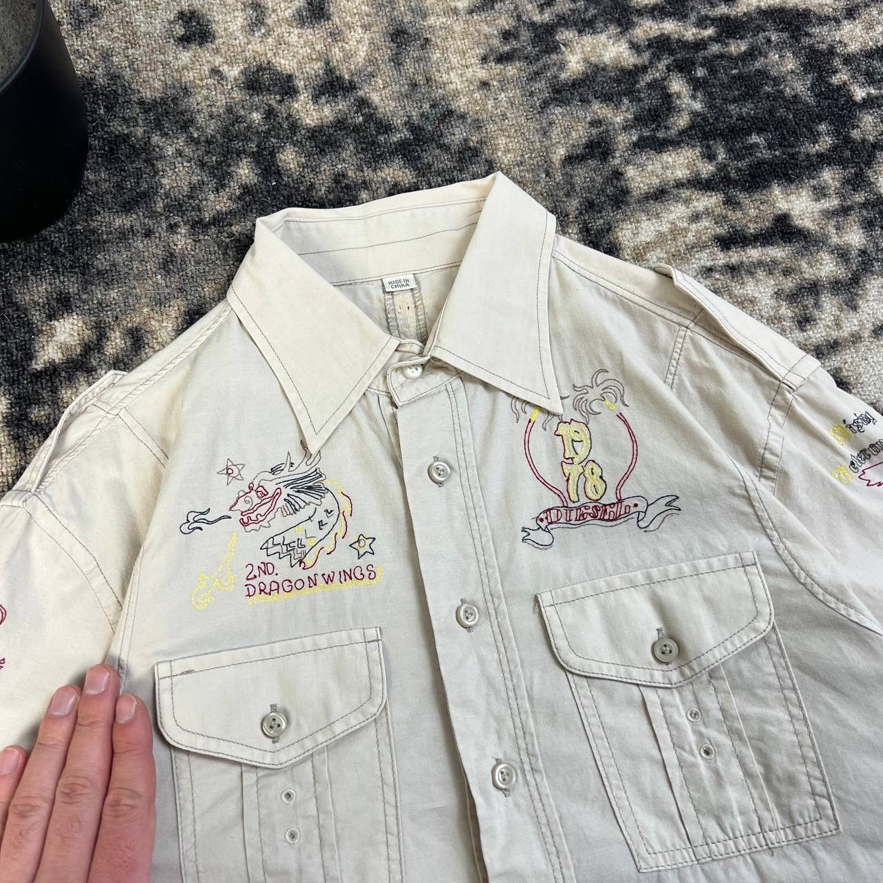 Diesel Diesel Vintage Y2K Big Logo Button Up Shirt Size US M / EU 48-50 / 2 - 7 Thumbnail