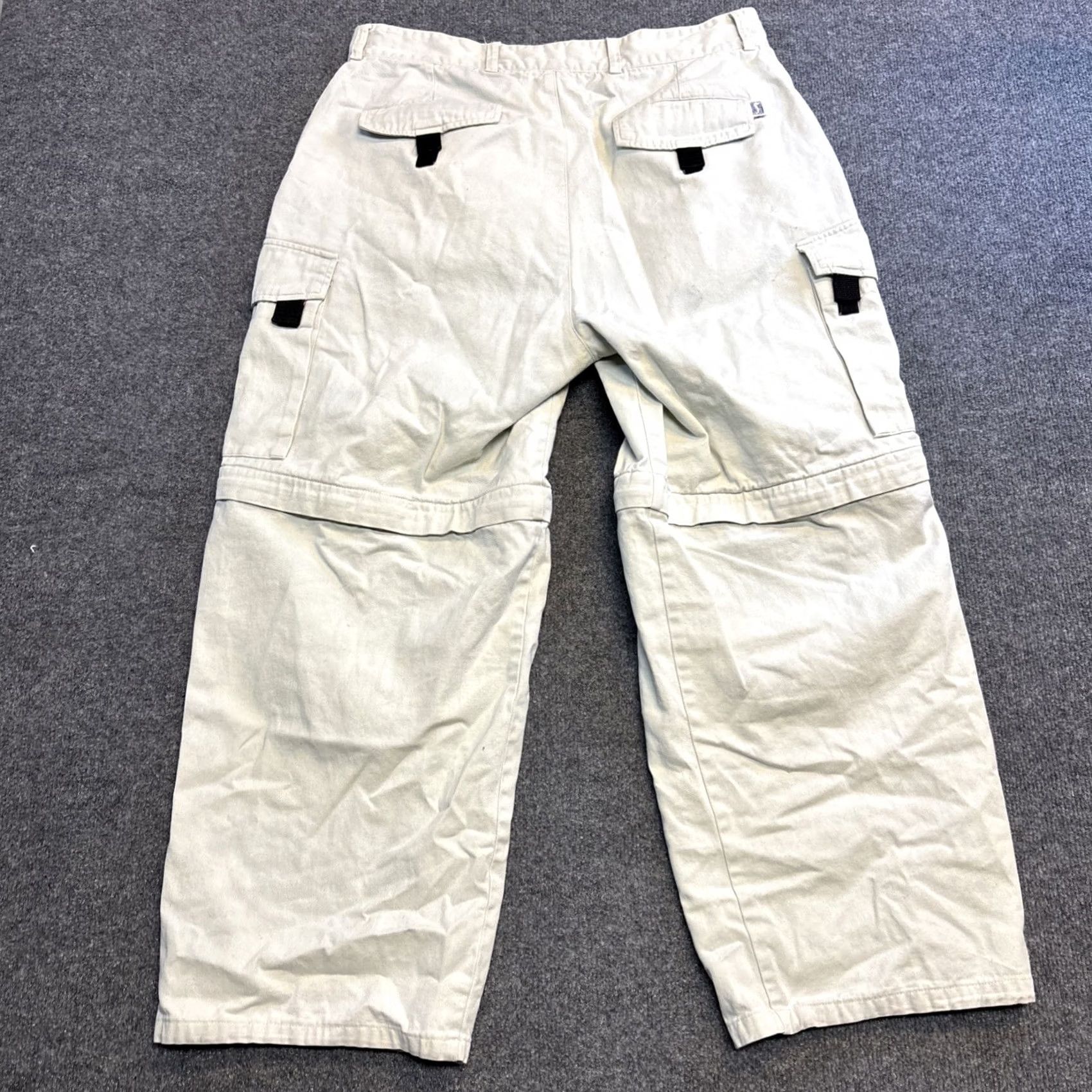 Vintage VINTAGE Triple 5 Soul Zip Away Convertible Cargo Pants Men’s 36 Tan Baggy Cargo Pocket 30 In Inseam Men Junior? Size US 36 / EU 52 - 6 Thumbnail