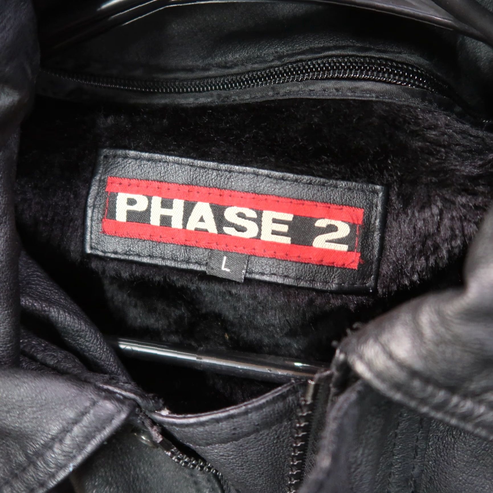 Vintage VINTAGE Phase Two Leather Jacket Overcoat Mens Large Full Zip Insulated Black Size US L / EU 52-54 / 3 - 6 Thumbnail