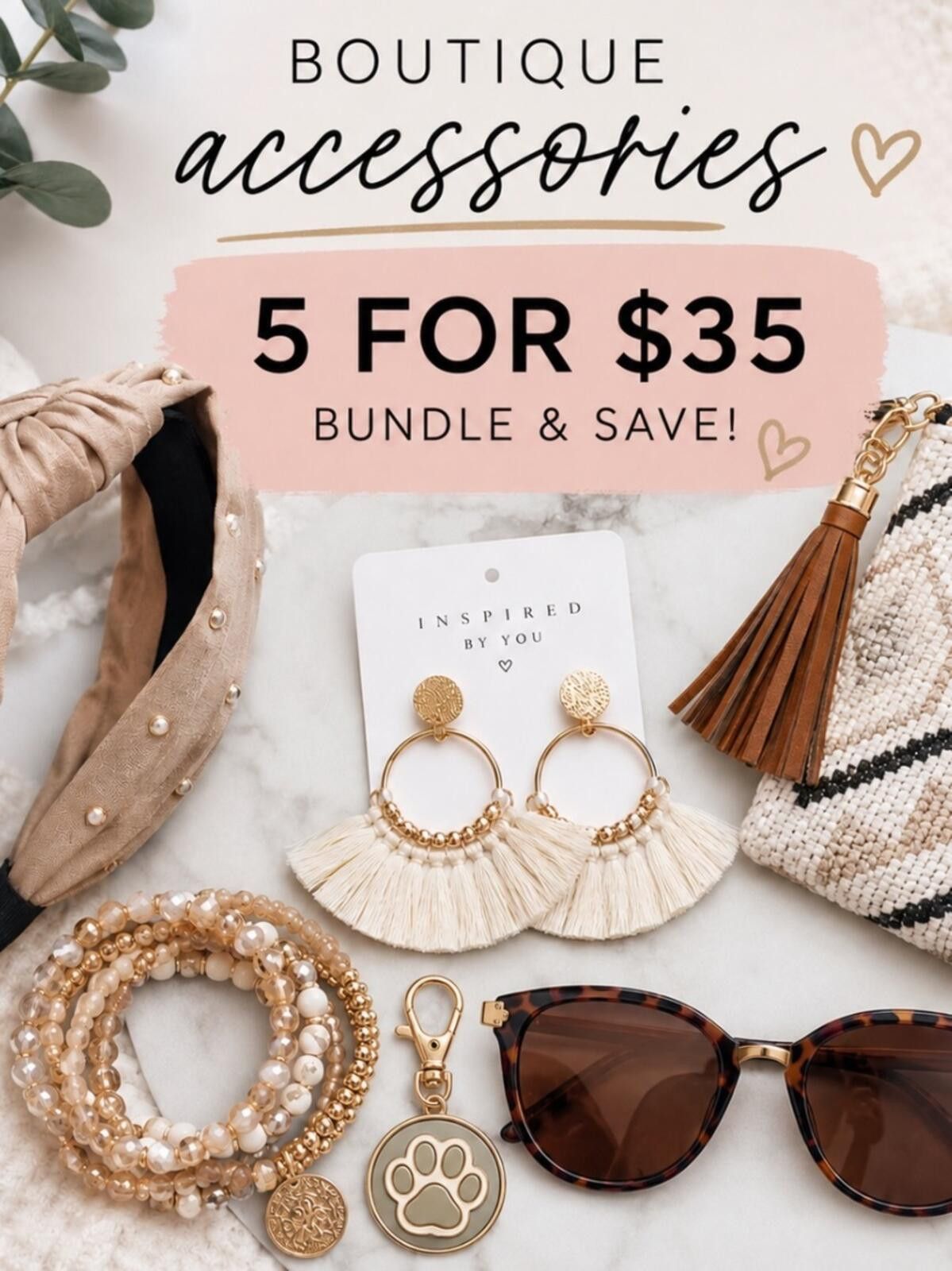 Other Boutique Accessories Bundle of 5 Items Gifts NWT Size ONE SIZE - 1 Thumbnail