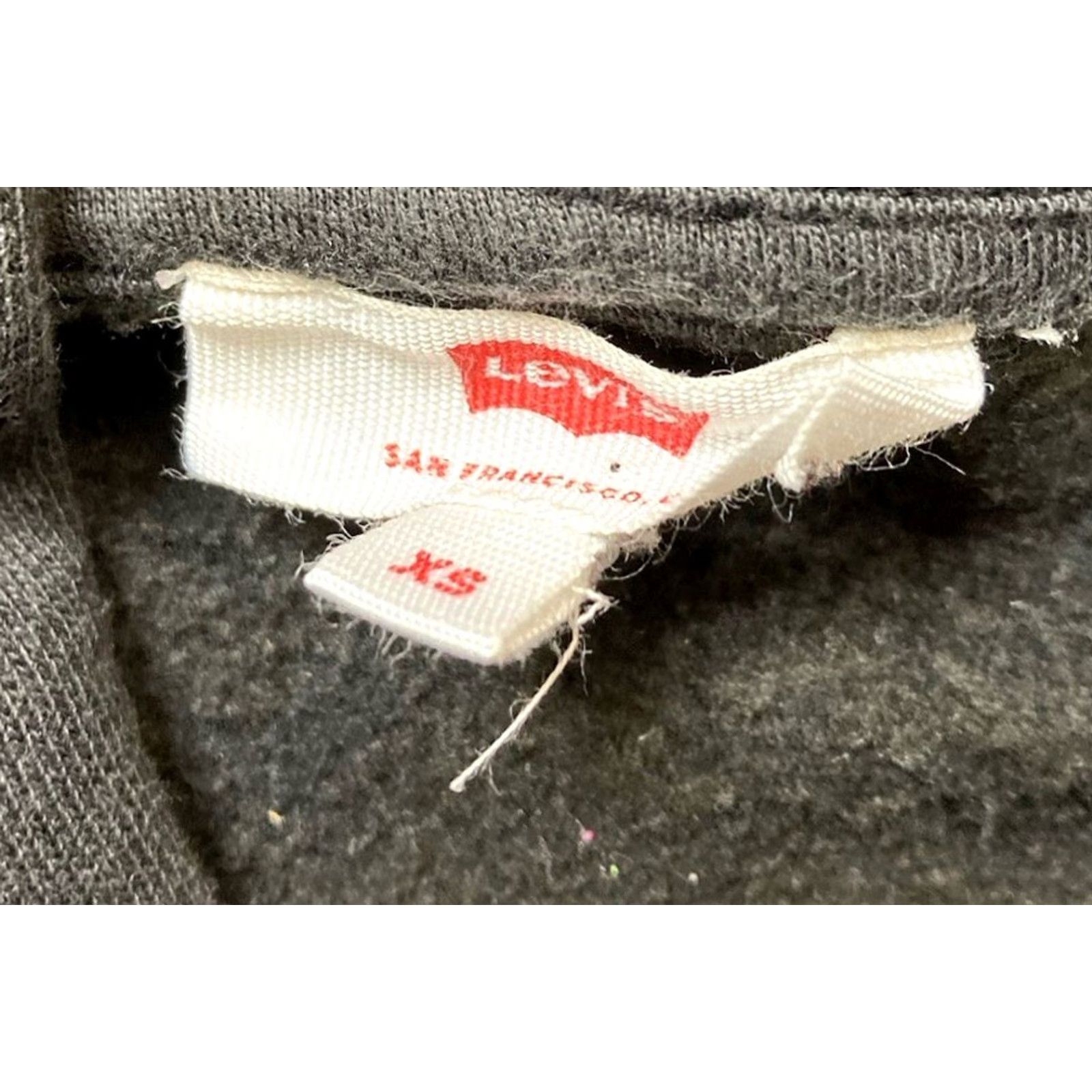 Levi's VINTAGE Levi's Sequin Logo Pullover Hoodie Women XS Black Size XS / US 0-2 / IT 36-38 - 4 Thumbnail