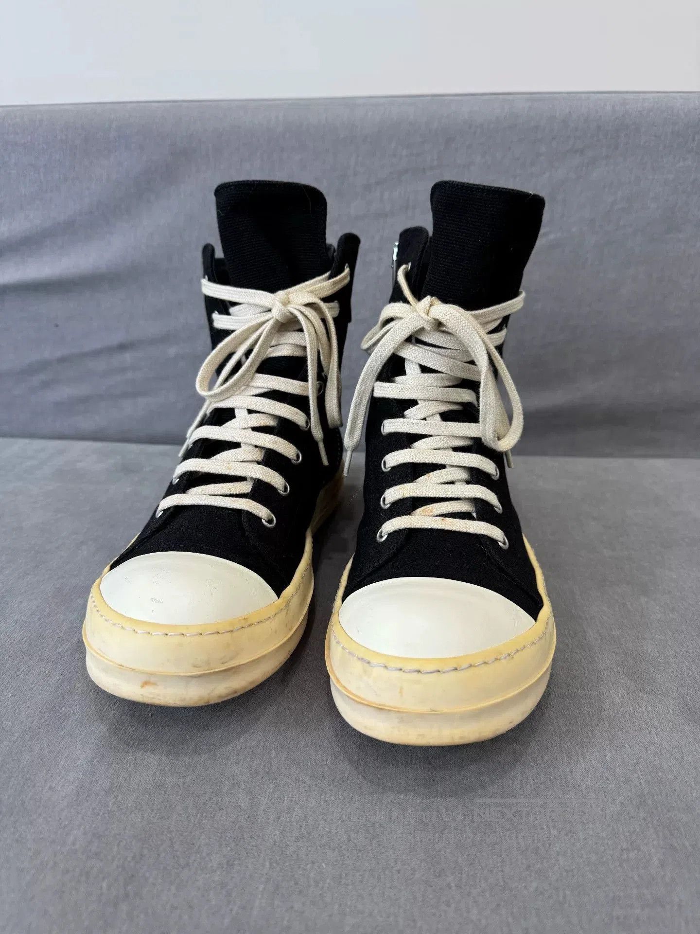 Rick Owens rick owens canvas high top sneakers size 40. Size US 7.5 / EU 40-41 - 3 Thumbnail