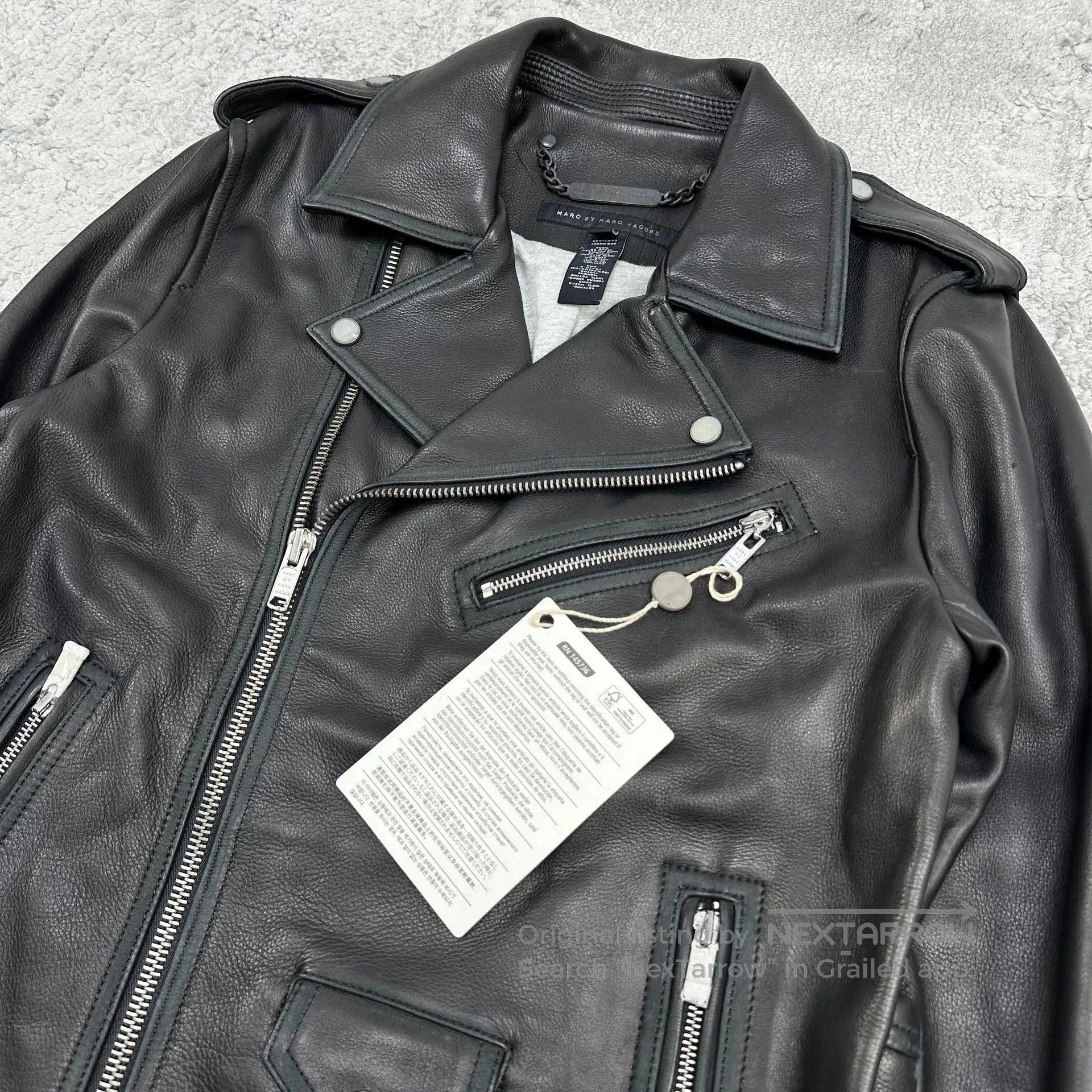 Marc by Marc Jacobs black leather biker jacket by marc jacobs. Size US S / EU 44-46 / 1 - 2 Thumbnail