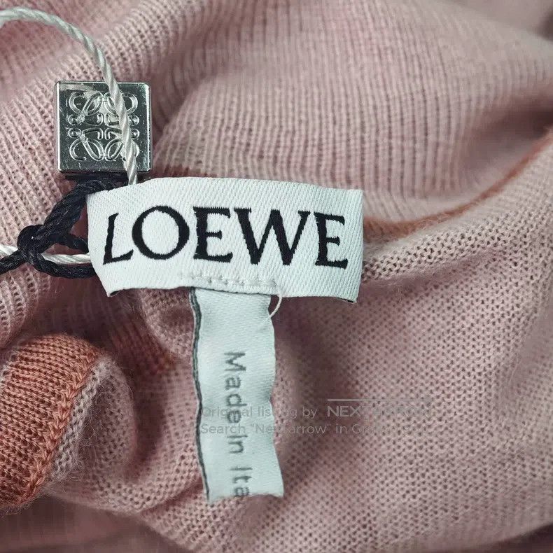 Loewe Loewe Pink embroidered logo cashmere crewneck sweater Size M / US 6-8 / IT 42-44 - 5 Thumbnail