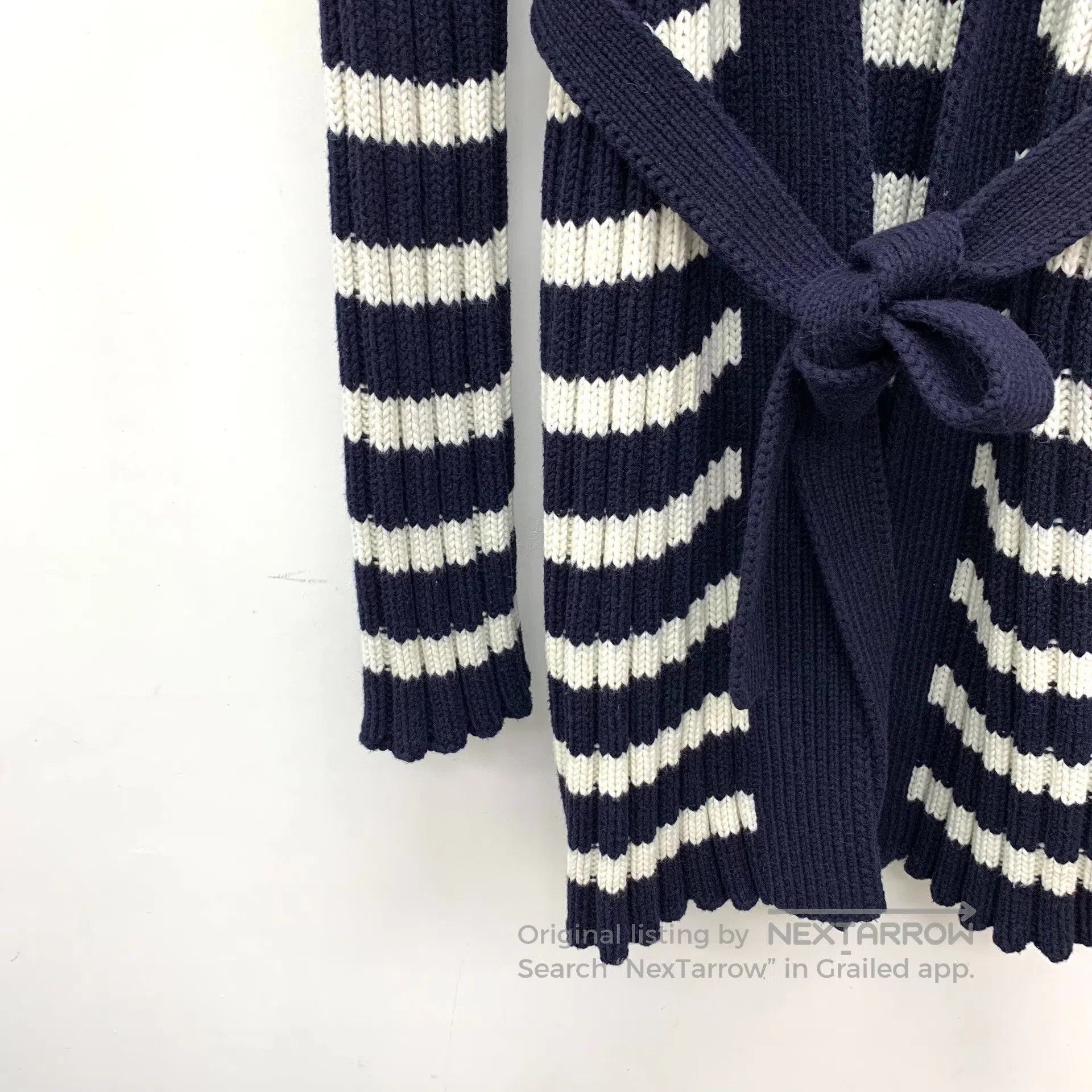 Dior Dior Color Blocked Striped Cotton and Cashmere Knit Cardig Size XS / US 0-2 / IT 36-38 - 4 Thumbnail