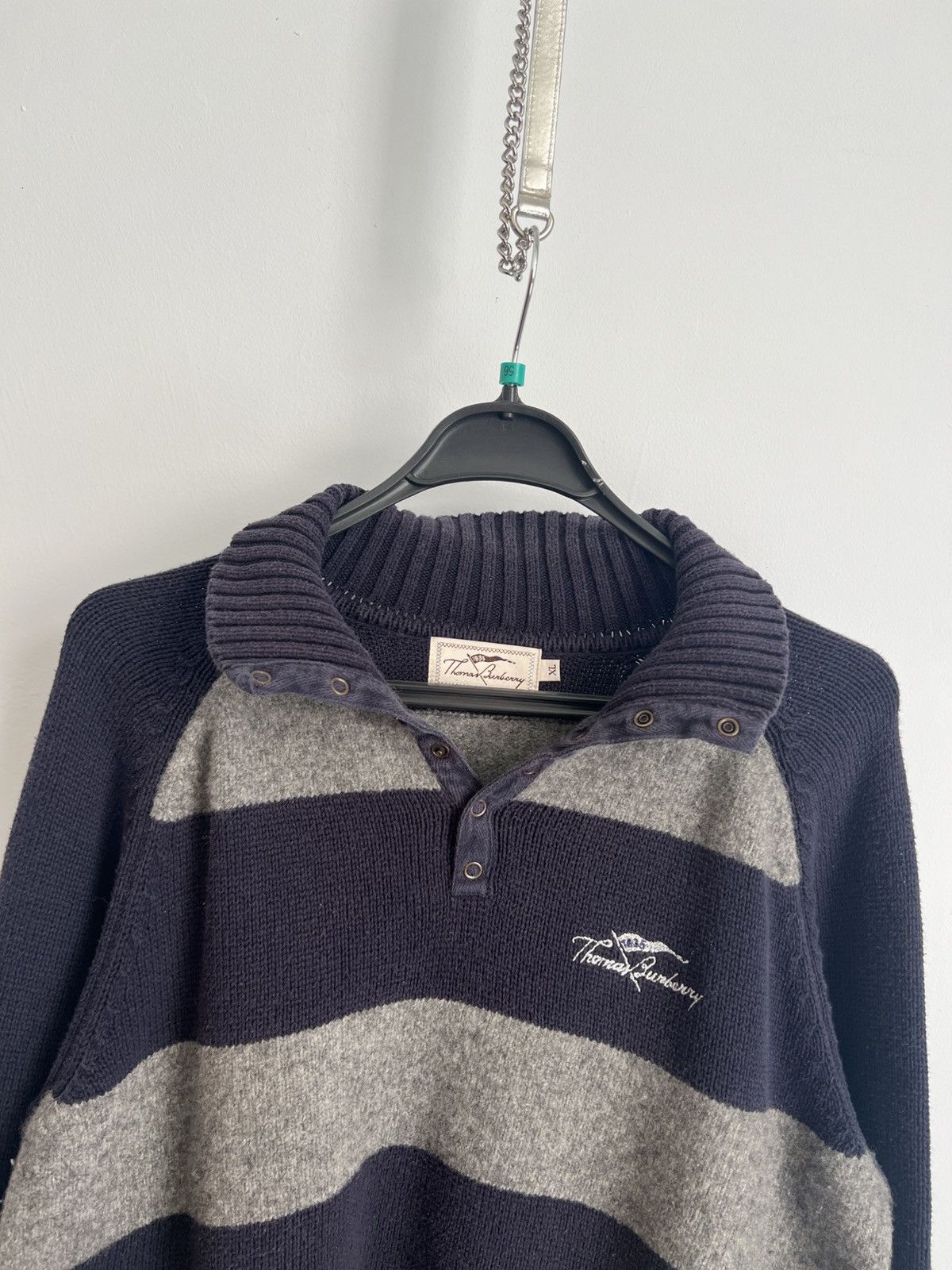 Burberry Vintage Thomas Burberry Sweater Size US XL / EU 56 / 4 - 4 Thumbnail