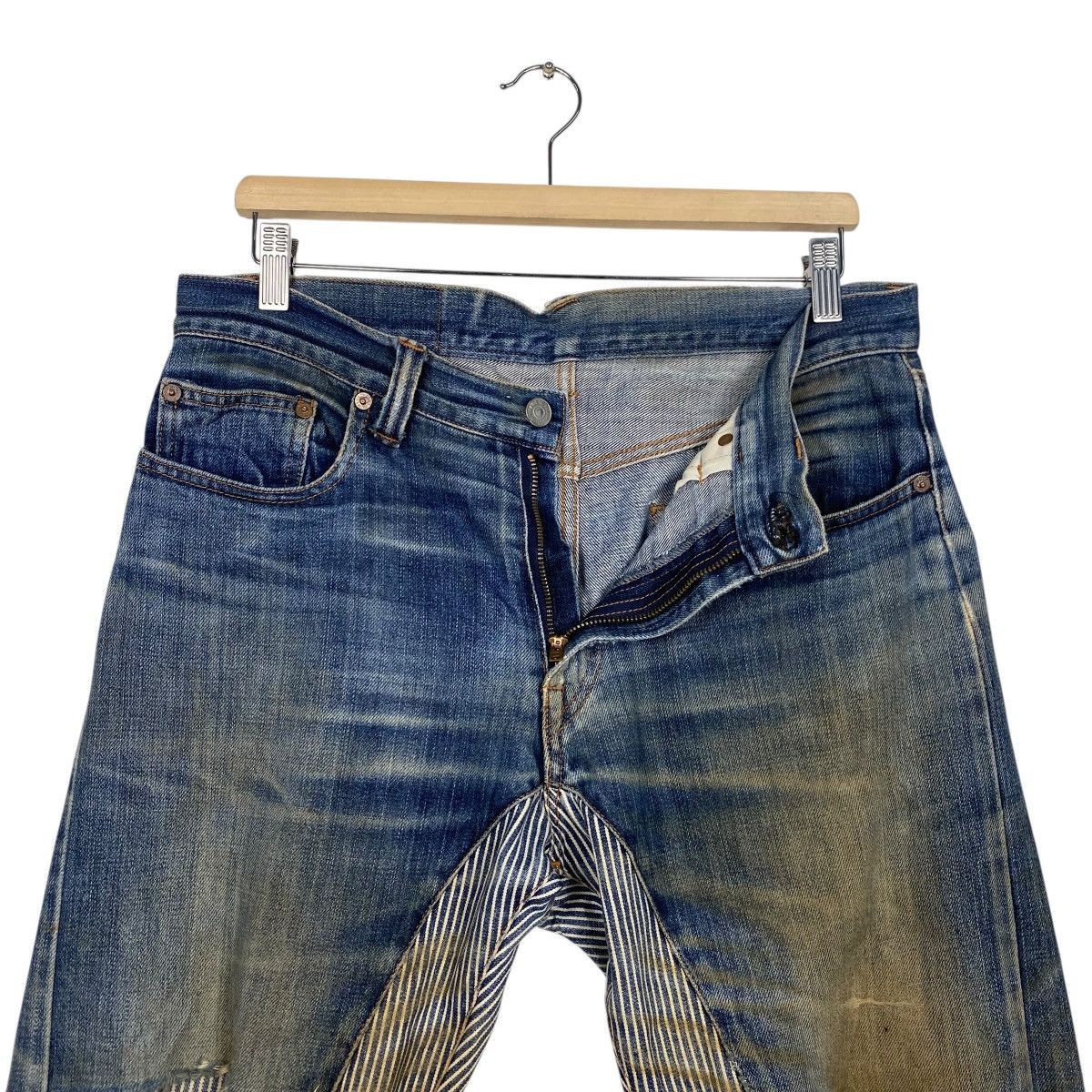 KOJIMA GENES Kojima Genes half hickori distress denim Size US 34 / EU 50 - 15 Thumbnail