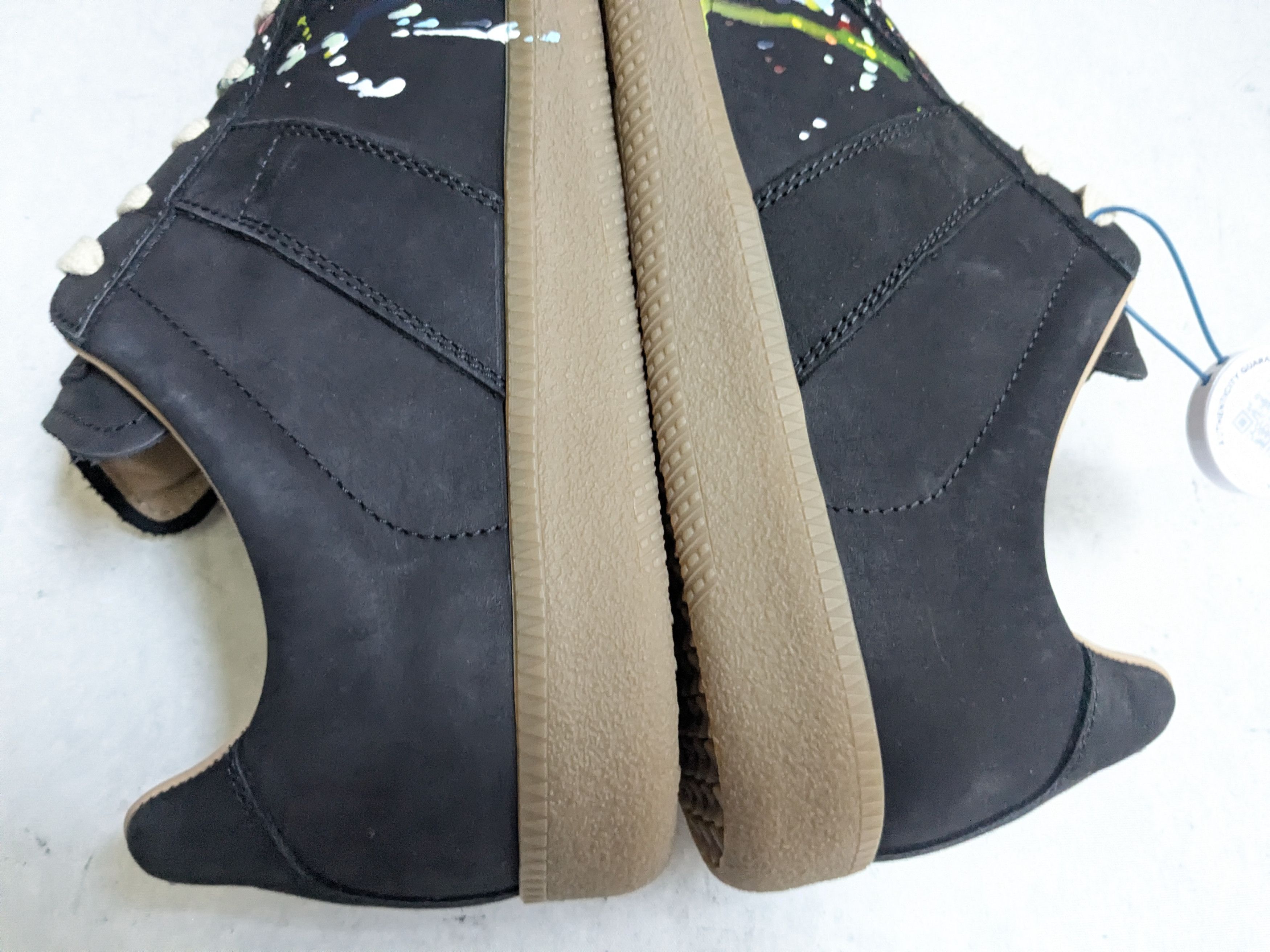 Maison Margiela Maison Margiela Replica GAT Black Paint Splatter 13 46 Low Size US 13 / EU 46 - 12 Thumbnail