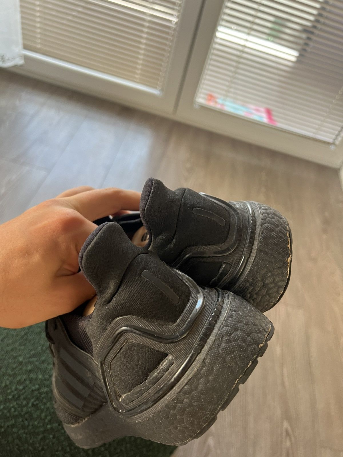 Adidas × Designer ‼️Adidas Utraboost Primeblue Triple Black Knit Sneakers‼️ Size US 10.5 / EU 43-44 - 16 Thumbnail