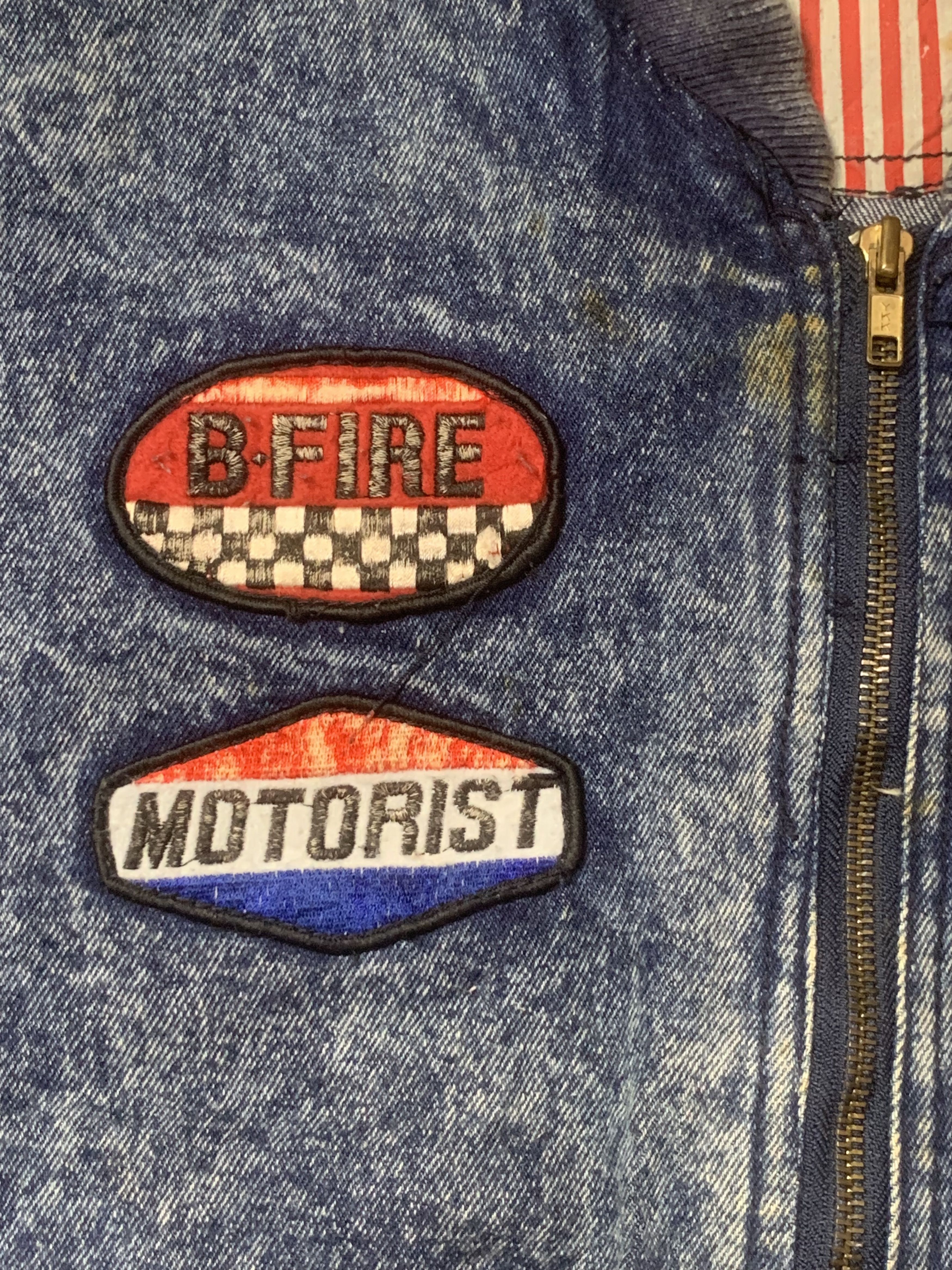 Vintage Rare Design Vintage Madison Square Racing Denim Jackets Size US S / EU 44-46 / 1 - 6 Thumbnail