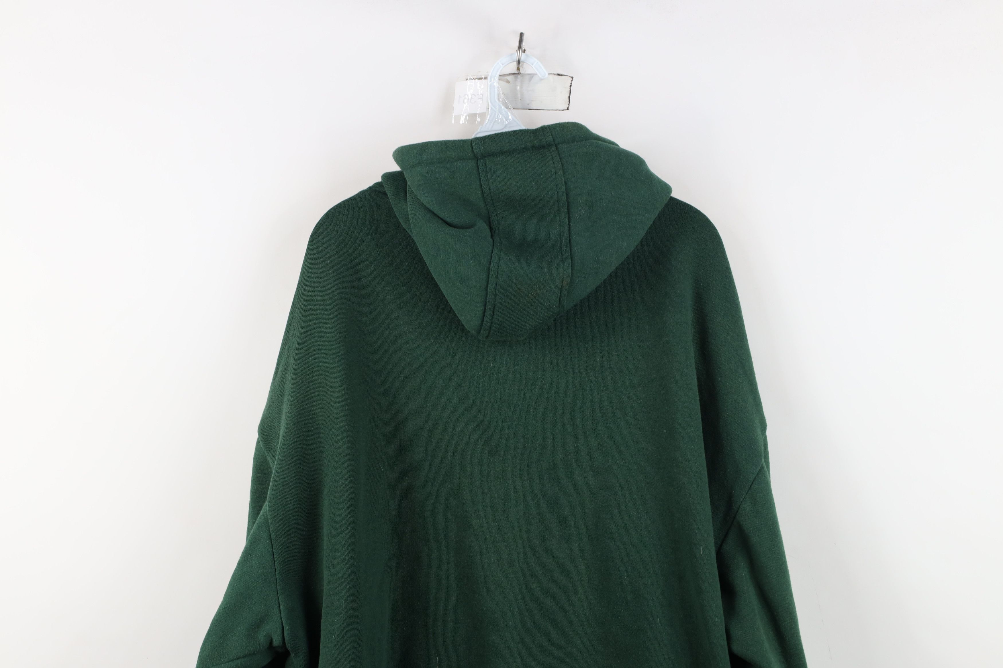 Vintage Vintage 90s Streetwear Waffle Knit Lined Blank Hoodie Size US XXL / EU 58 / 5 - 13 Thumbnail