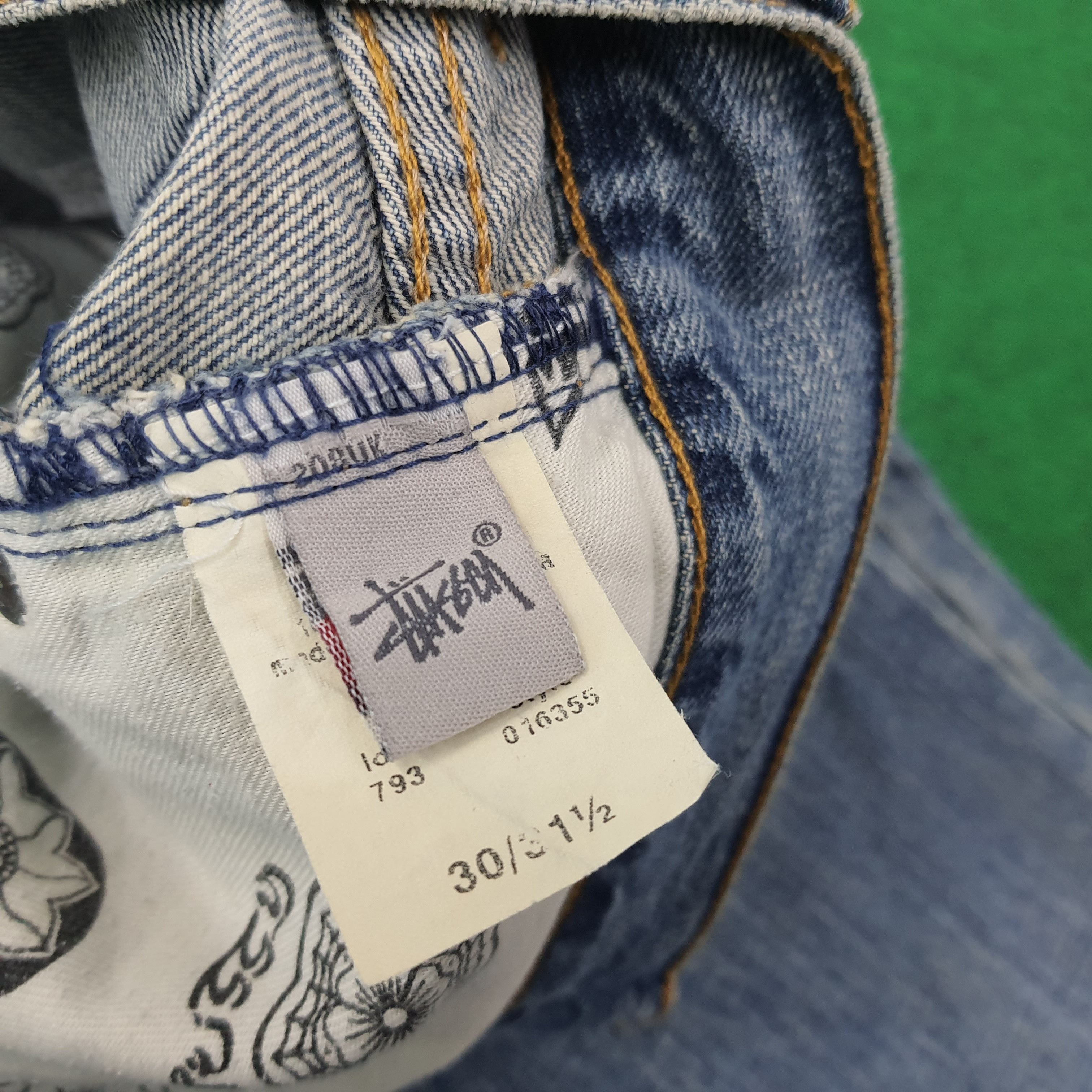 Stussy Vintage Stussy Rough n Rugged Denim Custom Logo Jeans C228N9 Size US 31 - 9 Thumbnail