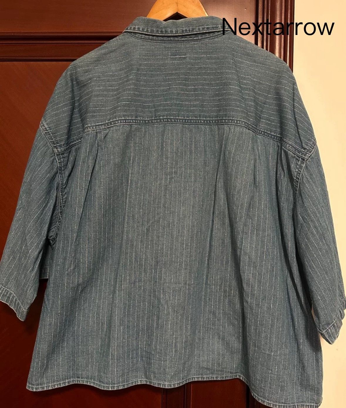 Kapital KAPITAL silhouette striped denim shirt 2412-Nextarrow Size US L / EU 52-54 / 3 - 2 Thumbnail