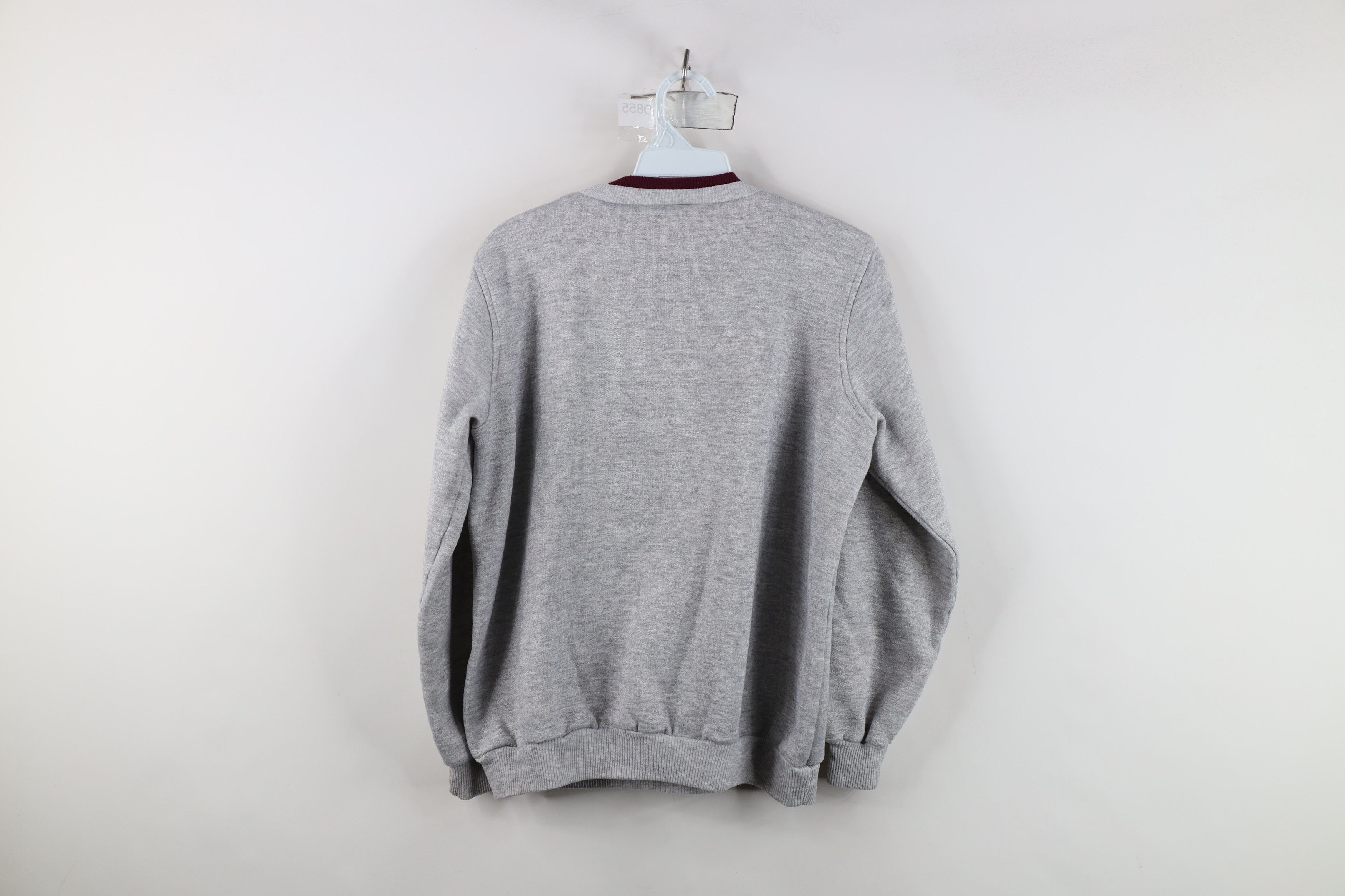 Vintage Vintage 90s Streetwear Flower Sweatshirt Heather Gray Size M / US 6-8 / IT 42-44 - 10 Thumbnail