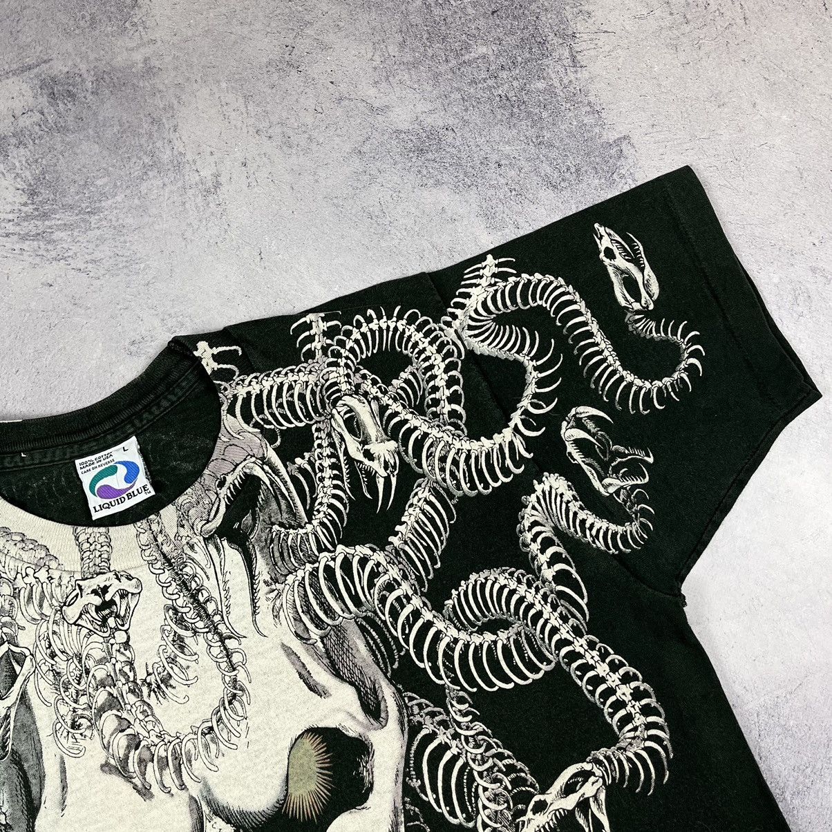 Liquid Blue × Vintage Vintage Liquid Blue Medusa rare AOP tee 1993 Size US L / EU 52-54 / 3 - 5 Thumbnail