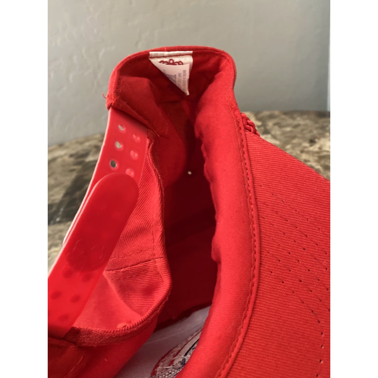 Vintage VINTAGE KC Northwest Airlines NWA Snapback Hat Cap Red Adjustable Mens Cap Bill Red Snapback NWA 90s Size ONE SIZE - 5 Thumbnail