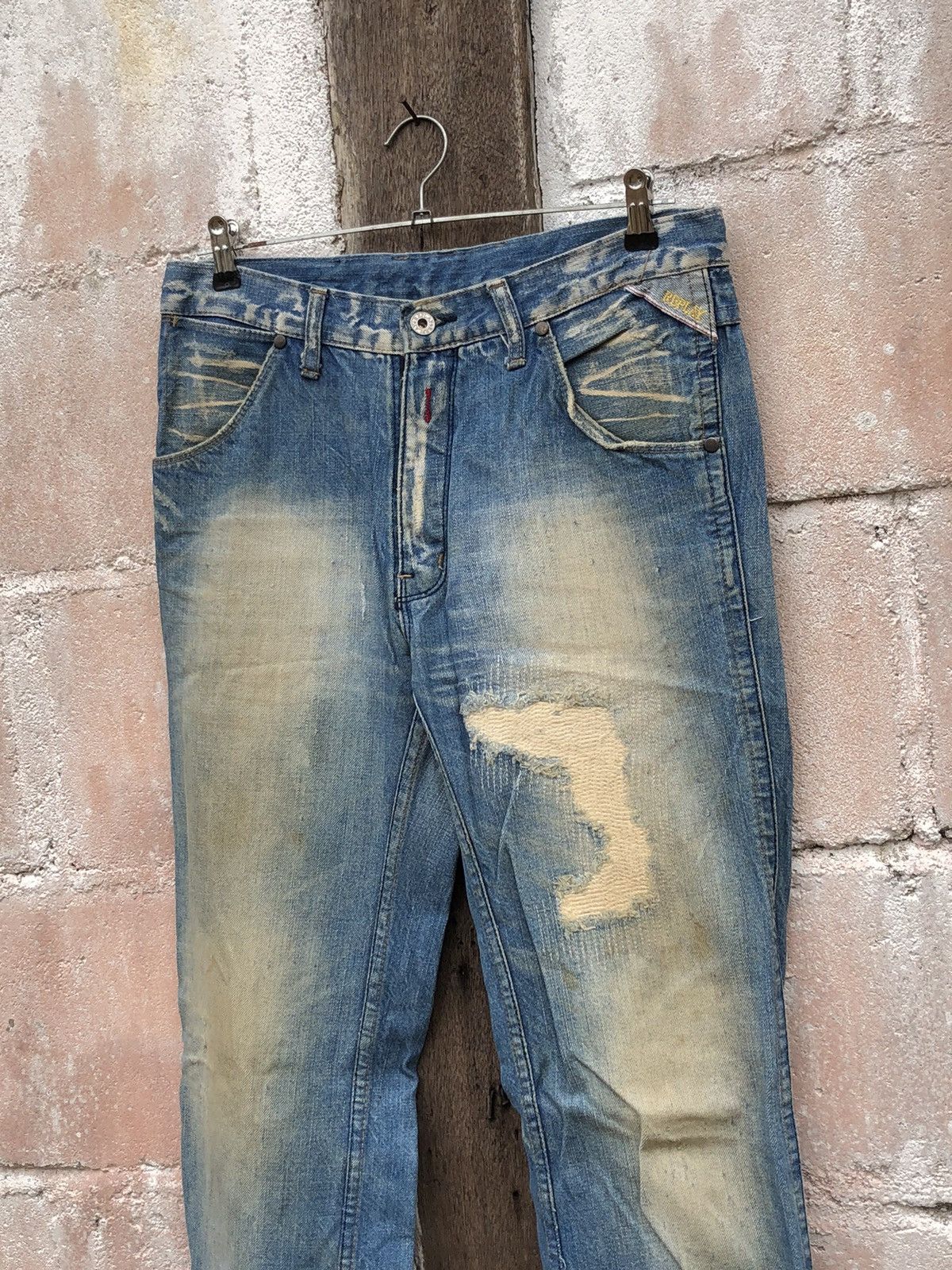 Replay Replay Jeans Destress Denim Straight Cut Size US 32 / EU 48 - 4 Thumbnail