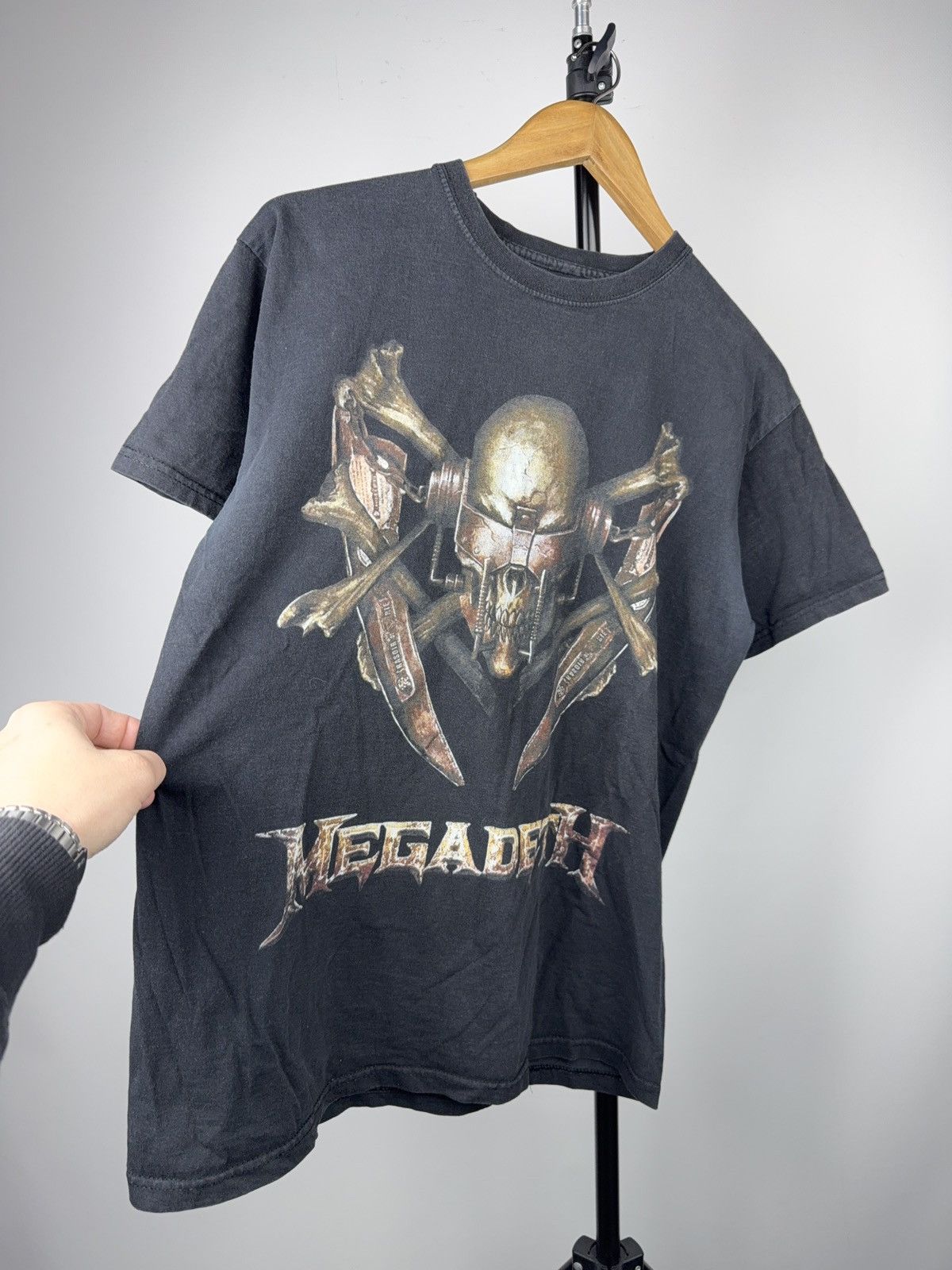 Band Tees 00s Megadeth Skull Graphic Vintage Metal Band T-Shirt Size US M / EU 48-50 / 2 - 2 Thumbnail