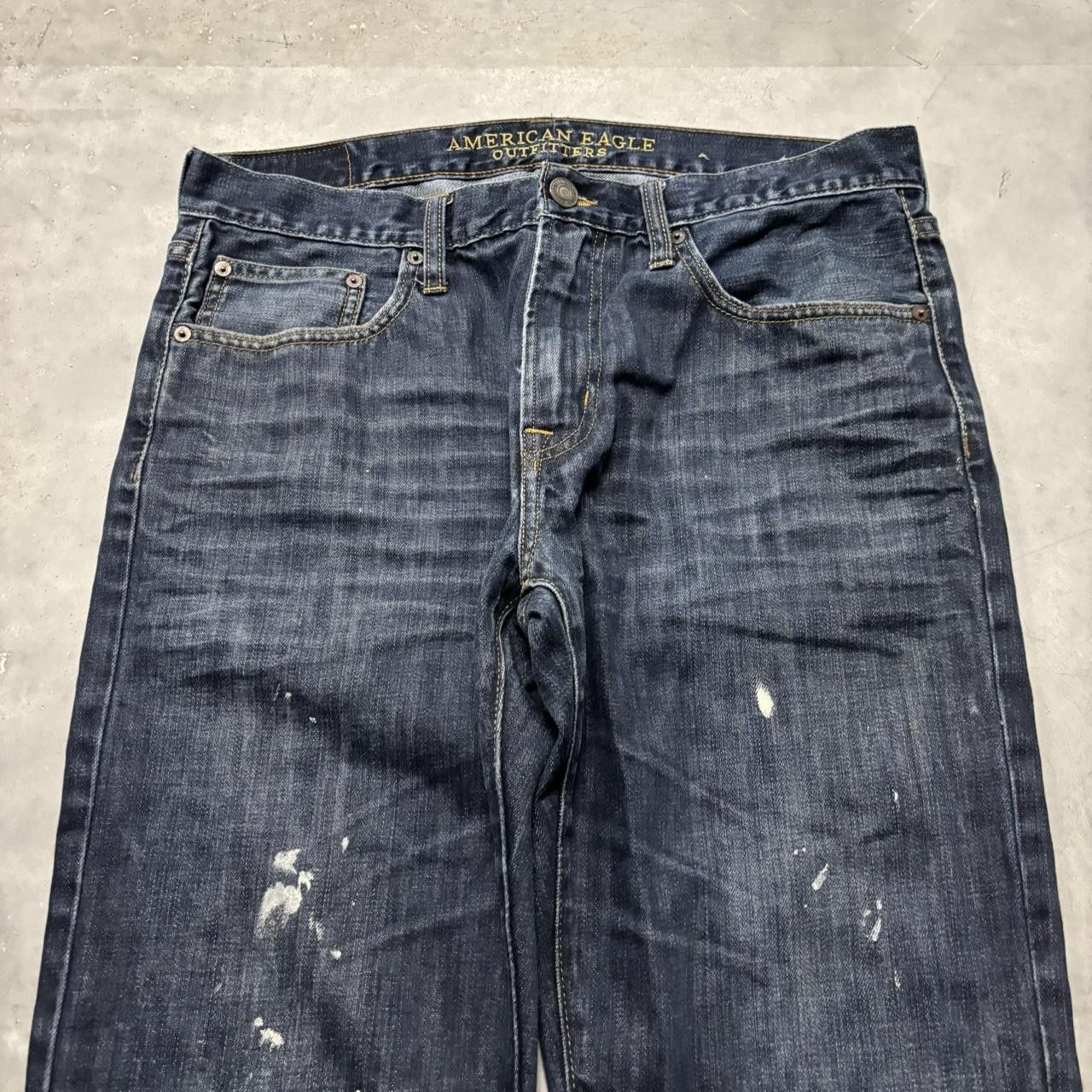 Japanese Brand × Vintage Crazy Vintage Y2K/2000s Grunge Dark Wash Denim Jeans! Size US 34 / EU 50 - 5 Thumbnail