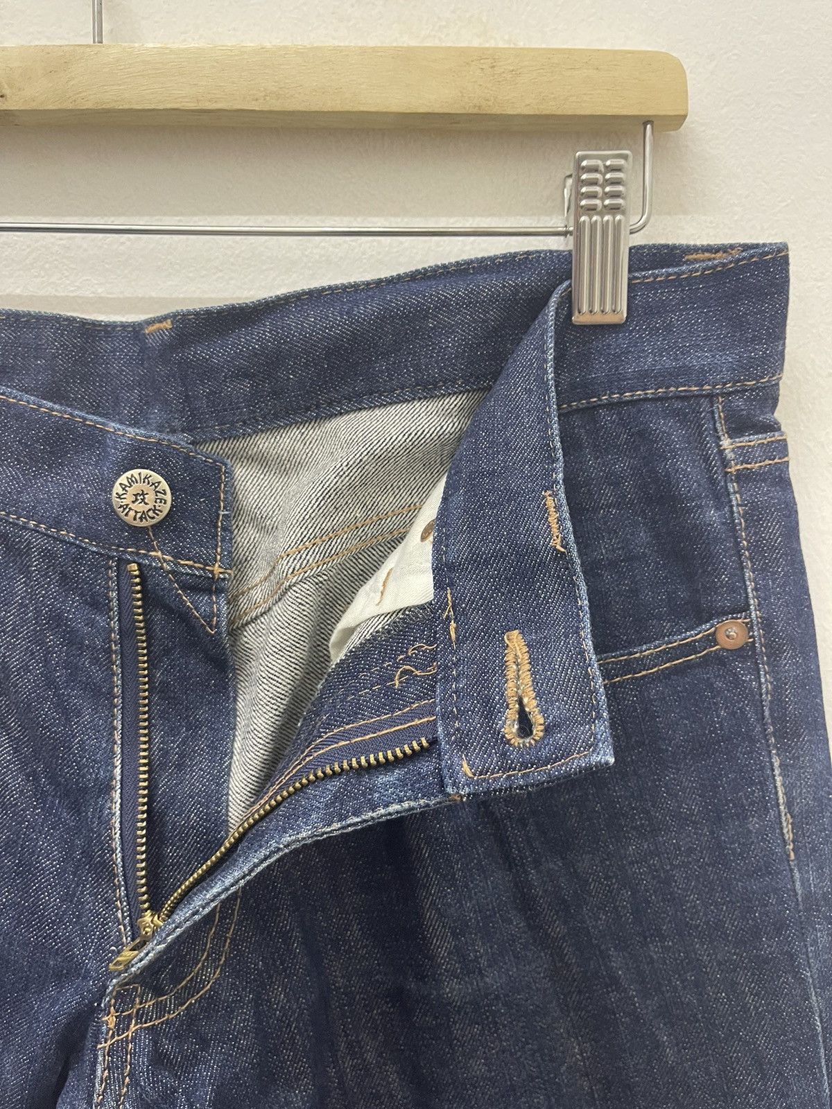 Kamikaze Attack Rare Vintage KAMIKAZE ATTACK Made in Japan Flare Denim Size US 30 / EU 46 - 10 Thumbnail