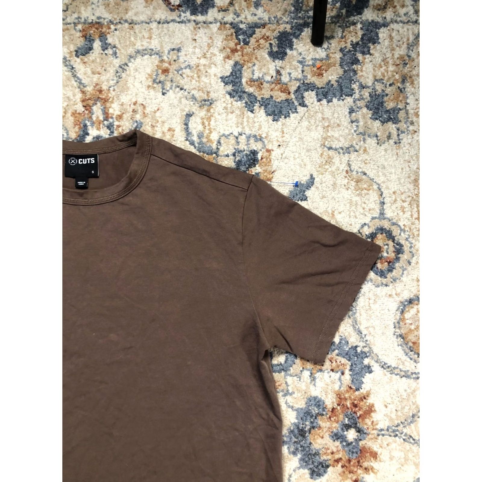 Cuts Cuts Shirt Mens Small Brown Short Sleeve Solid Tee Crewneck Basic Casual Size US S / EU 44-46 / 1 - 4 Thumbnail