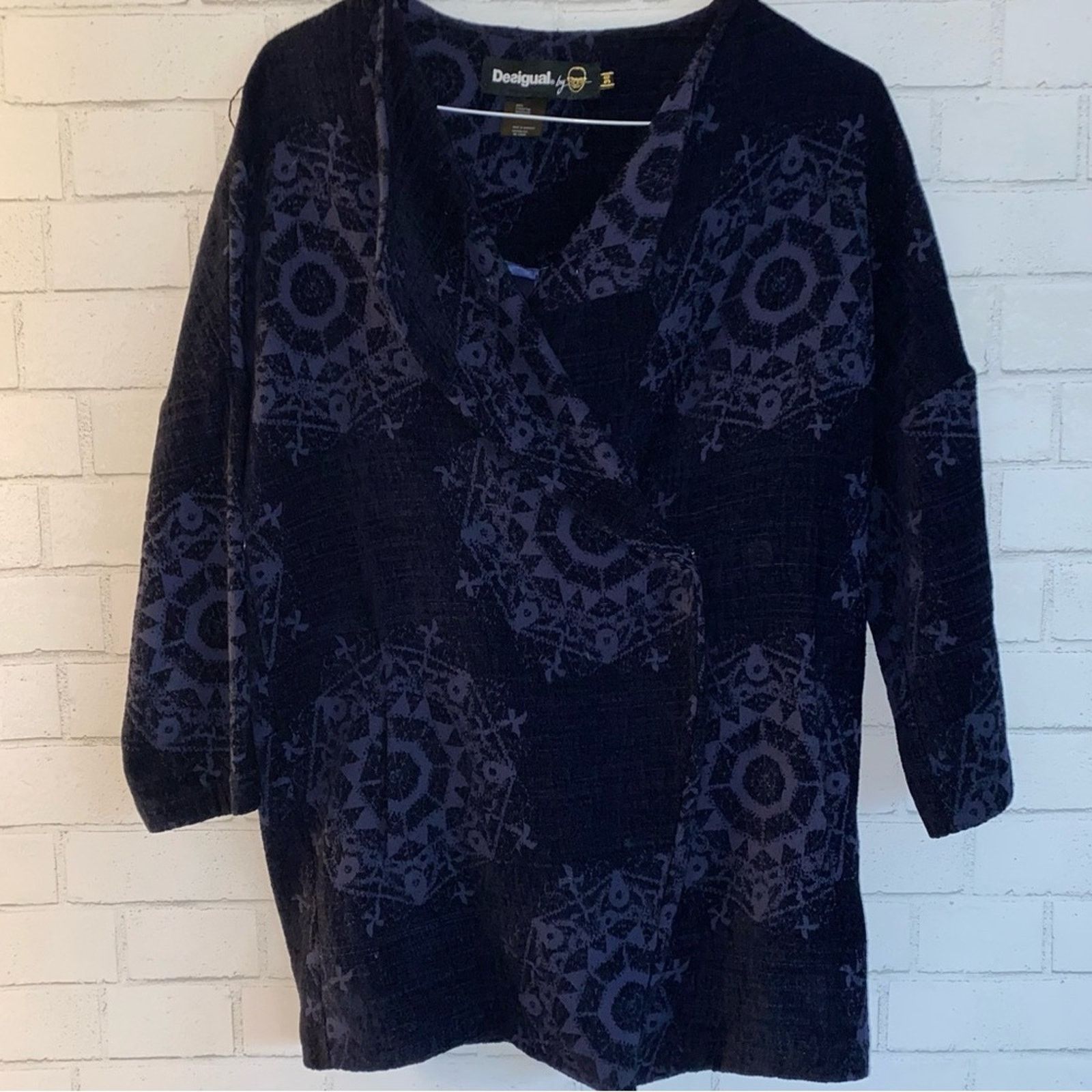 Desigual DESIGUAL $400 38 / 8 / M Purple / Black Cotton Blend Jacket Size M / US 6-8 / IT 42-44 - 11 Thumbnail