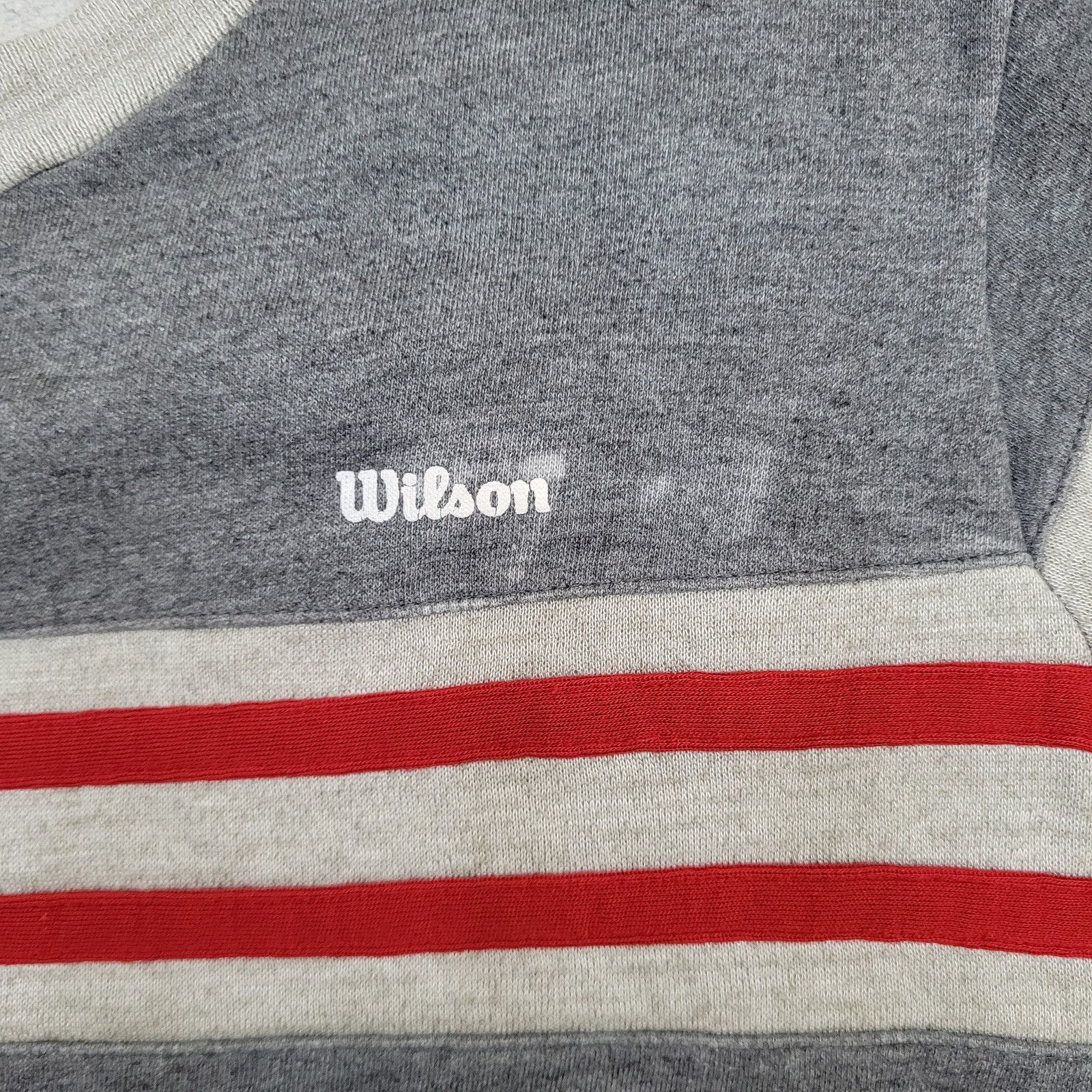 Wilson Vintage 90s Wilson Sweatshirt Womens Medium 20x23 Gray Size M / US 6-8 / IT 42-44 - 11 Thumbnail
