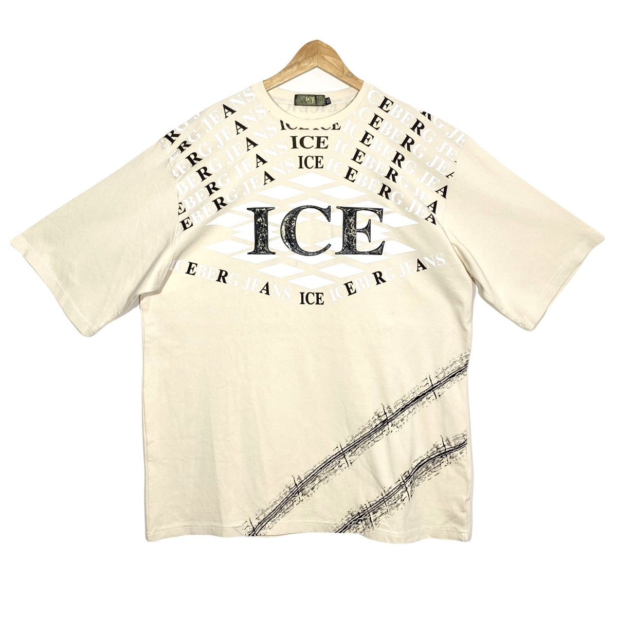 Iceberg Tee Shirt Streetwear Cyber y2k Vintage 2000’s Iceberg Jeans Size US XXL / EU 58 / 5 - 1 Thumbnail