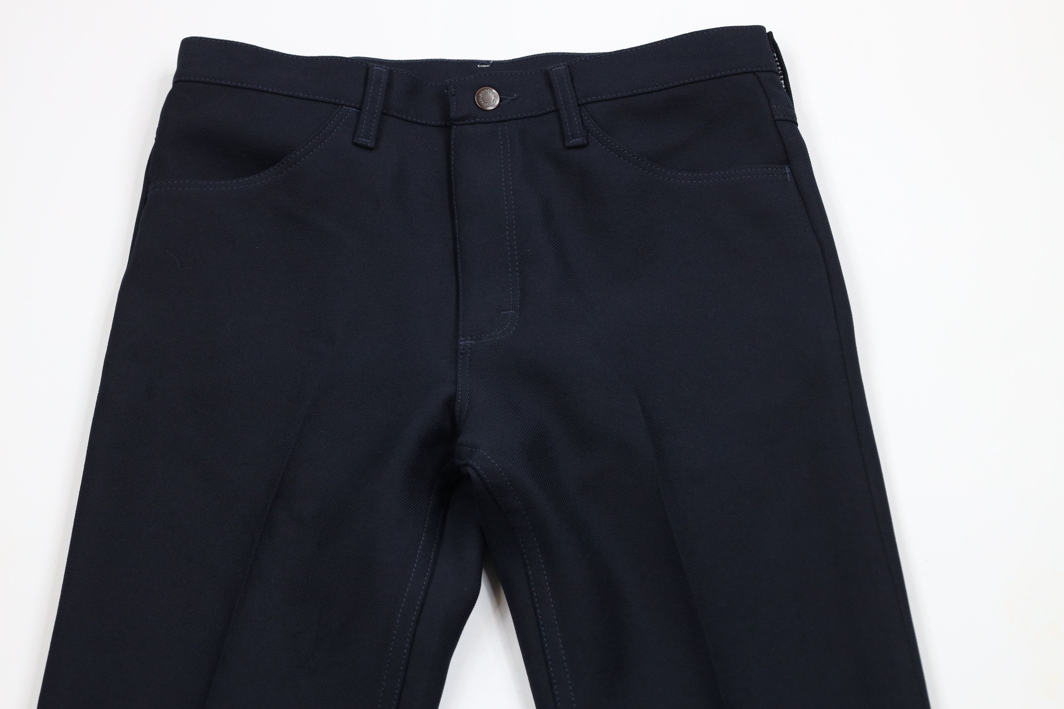 Vintage × Wrangler Vintage 90s Wrangler Bootcut Western Chino Pants Navy Blue Size US 33 - 2 Thumbnail