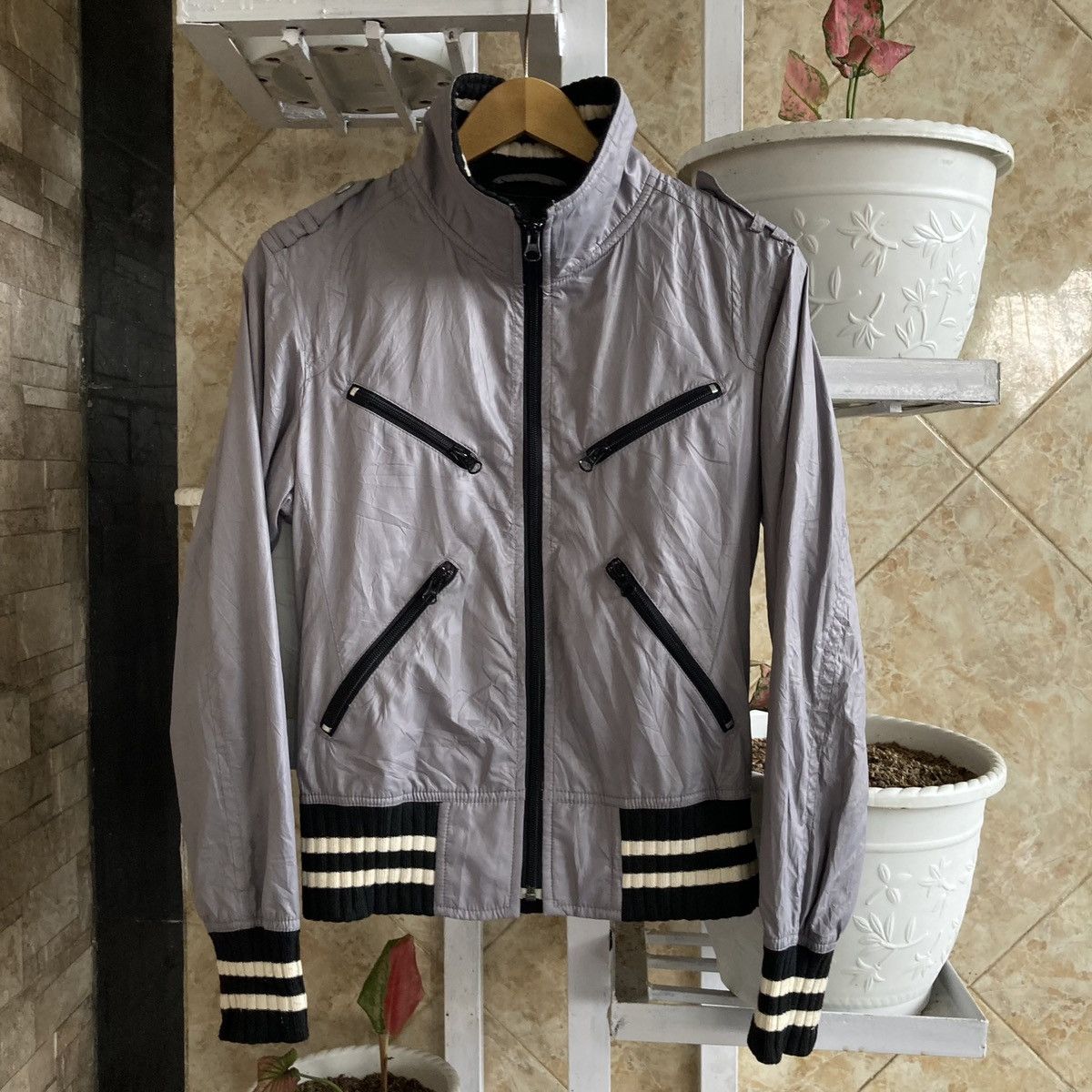 Le Grande Bleu (L.G.B.) ON BOARD - Multi Zipper Track Jacket Vkei Japanese Brand Size US M / EU 48-50 / 2 - 1 Thumbnail