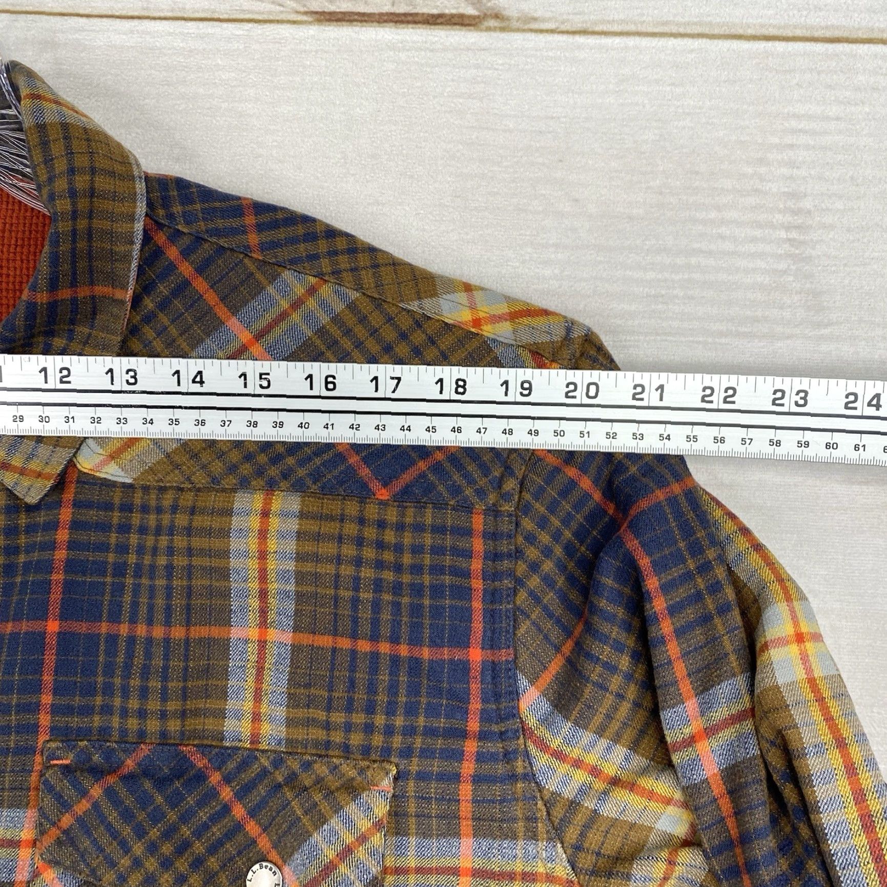 Vintage VINTAGE LL Bean Shirt Jacket Mens XL Plaid Canvas Flannel Lined Shacket Snap Pocket Size US XL / EU 56 / 4 - 5 Thumbnail