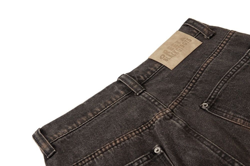 Vintage Hippie Street Men's Casual Washed Distressed Wide-Leg Jeans Size US 32 / EU 48 - 5 Thumbnail