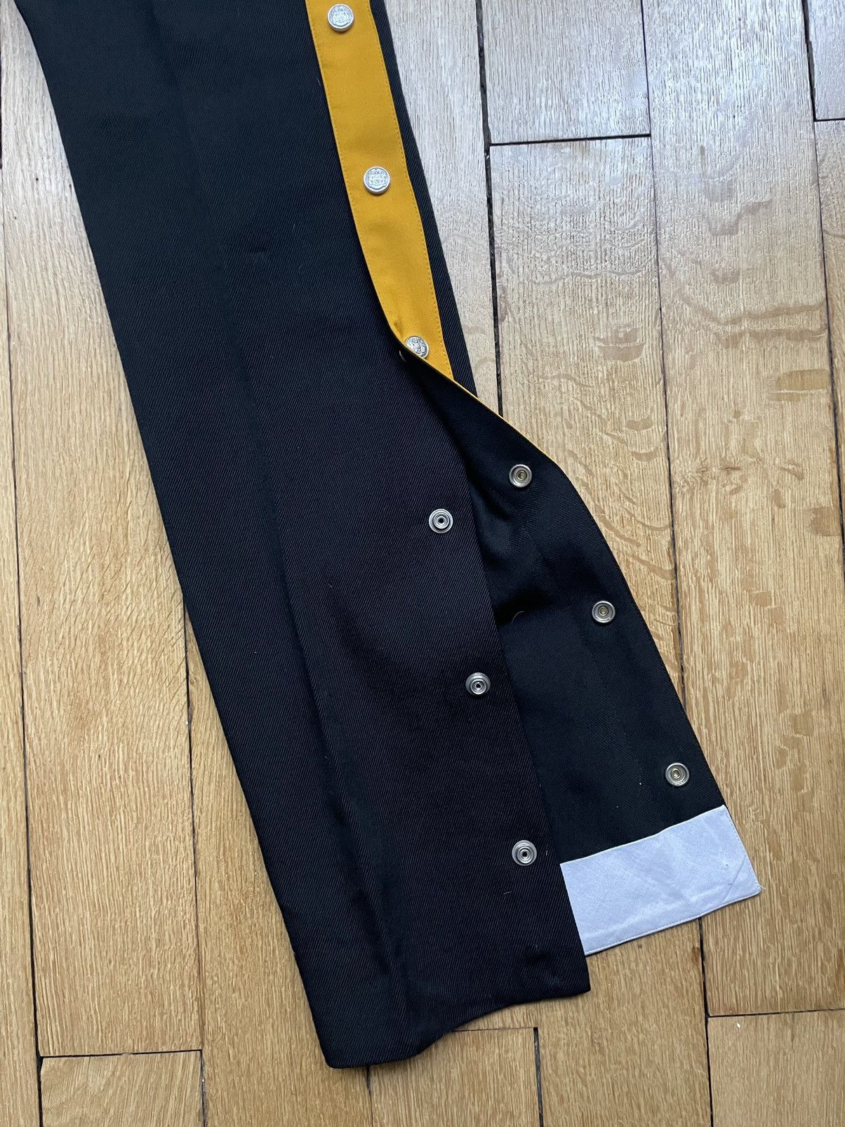 Calvin Klein 205W39NYC × Raf Simons Calvin Klein x Raf Simons Black Side Snaps Wool Trousers Size US 28 / EU 44 - 5 Thumbnail