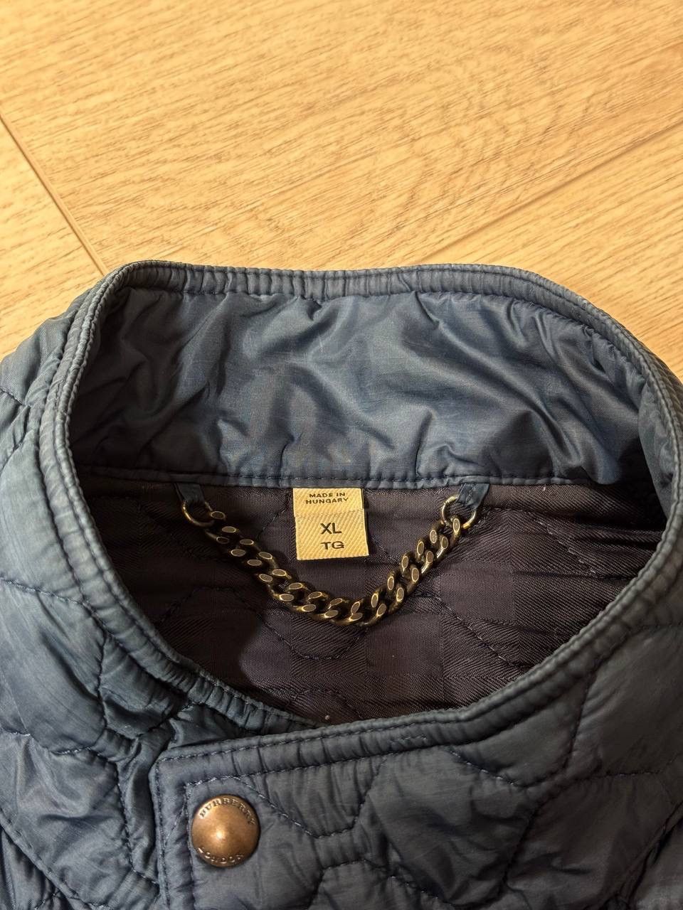 Burberry Burberry London Mens’s XL Blue Qualited Jacket Bomber Size US XL / EU 56 / 4 - 8 Thumbnail