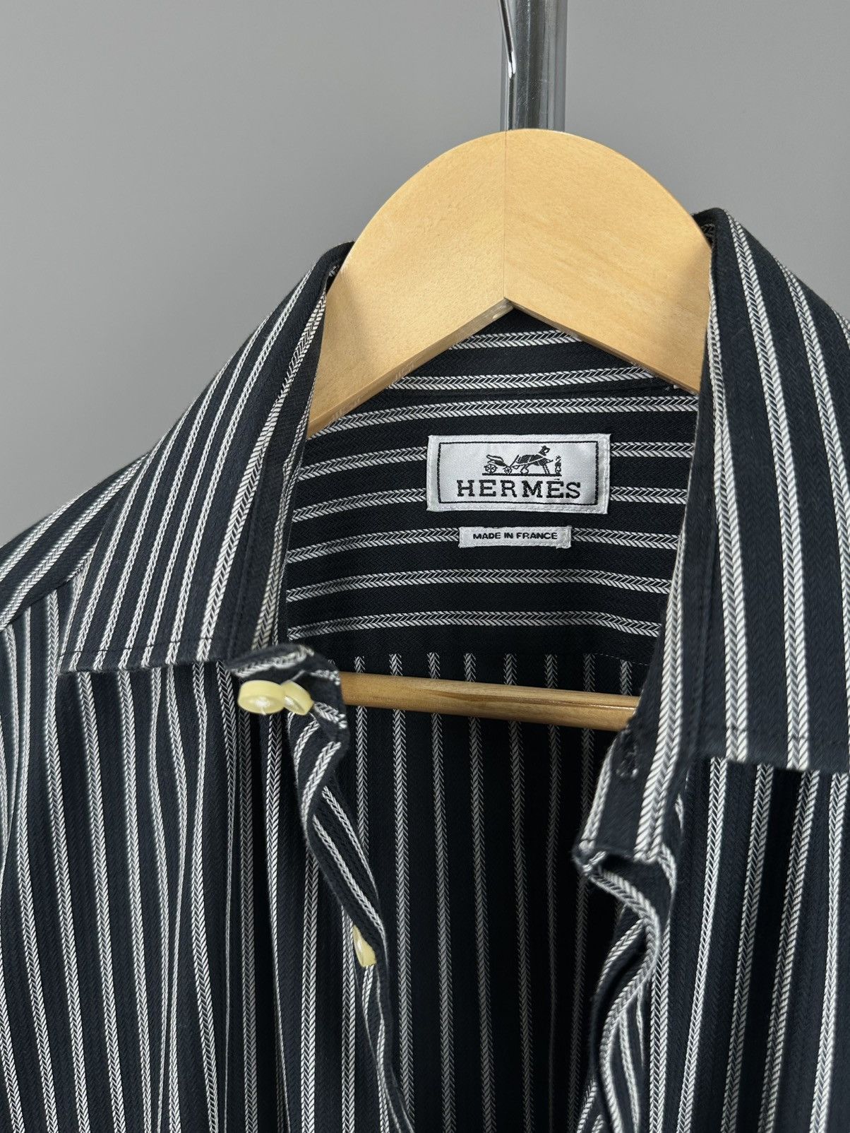 Hermes Hermes - Stripes Button Down Shirt Size US S / EU 44-46 / 1 - 5 Thumbnail