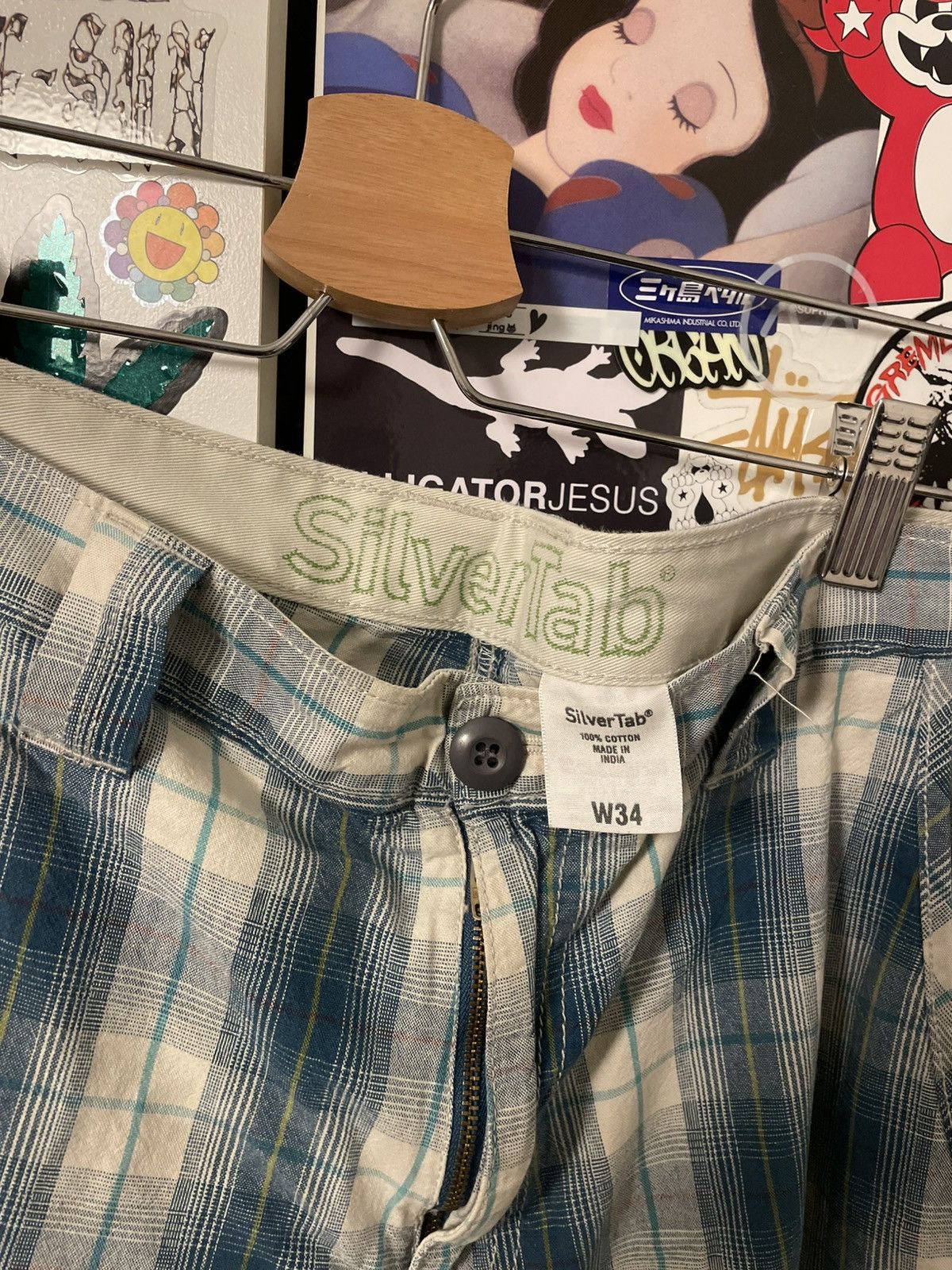 Levi's Silvertab Plaid Shorts Size US 34 / EU 50 - 2 Thumbnail