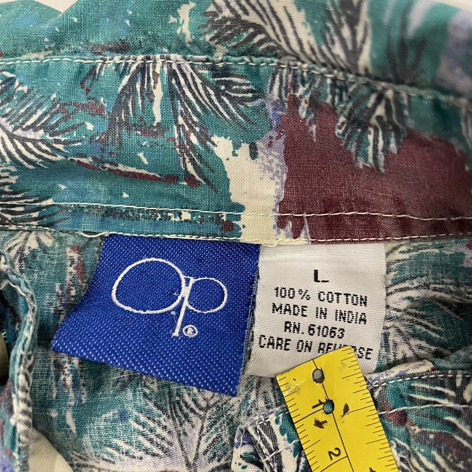 Ocean Pacific VTG 90’s OP Ocean Pacific Aloha Shirt Palm Tree Art Men’s L Size US L / EU 52-54 / 3 - 3 Thumbnail