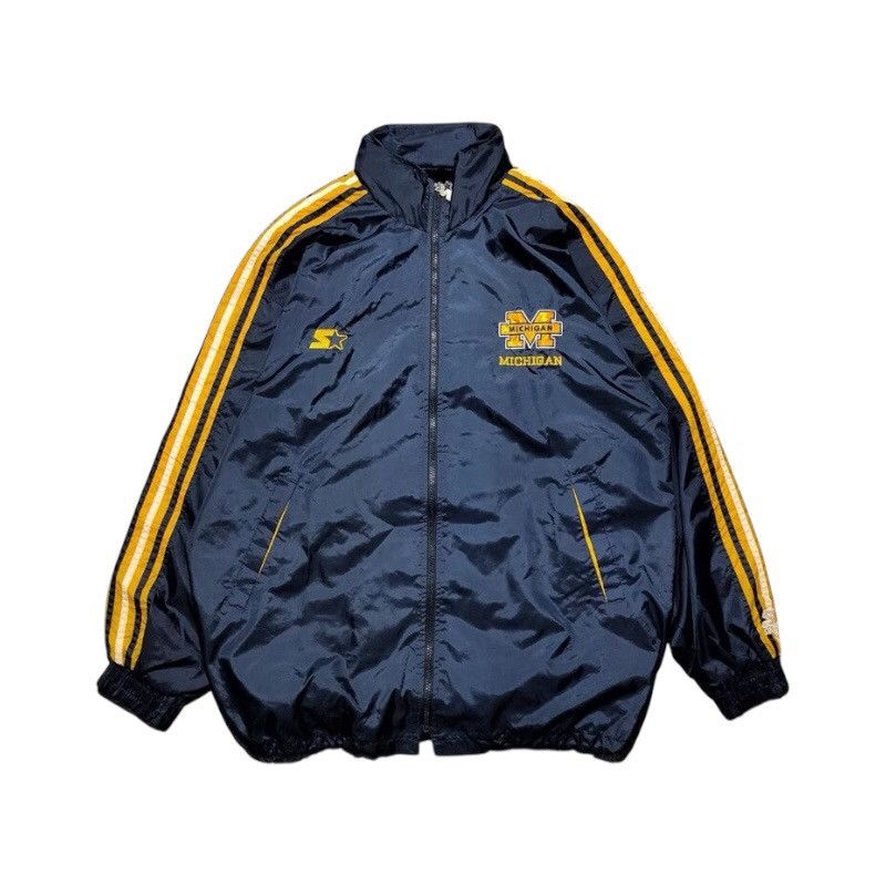 Starter × Vintage Vintage 90s Starter Michigan Spellout Jacket Size US M / EU 48-50 / 2 - 2 Thumbnail