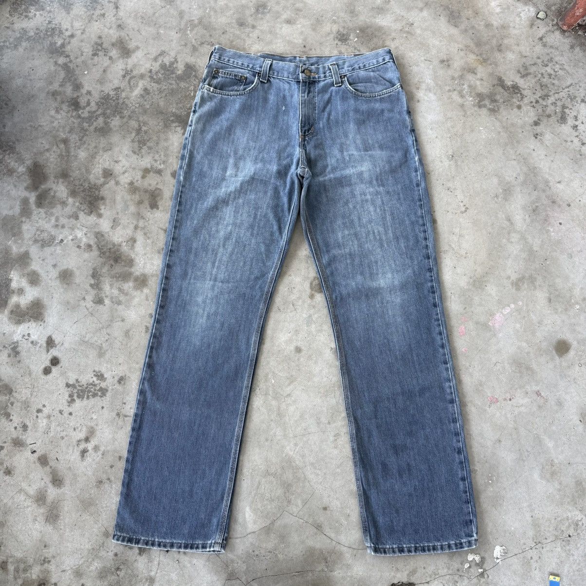 Carhartt W36x33 Vintage Carhartt Faded Denim Jean Size US 36 / EU 52 - 1 Thumbnail