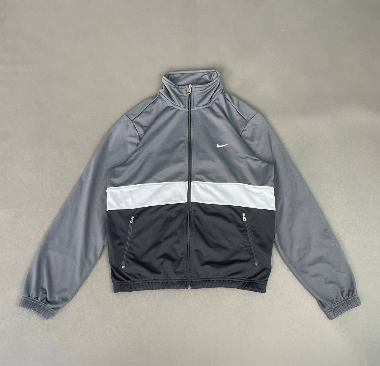 Nike × Vintage Vintage Nike Track Jacket Swoosh Logo Black Size US M / EU 48-50 / 2 - 1 Thumbnail