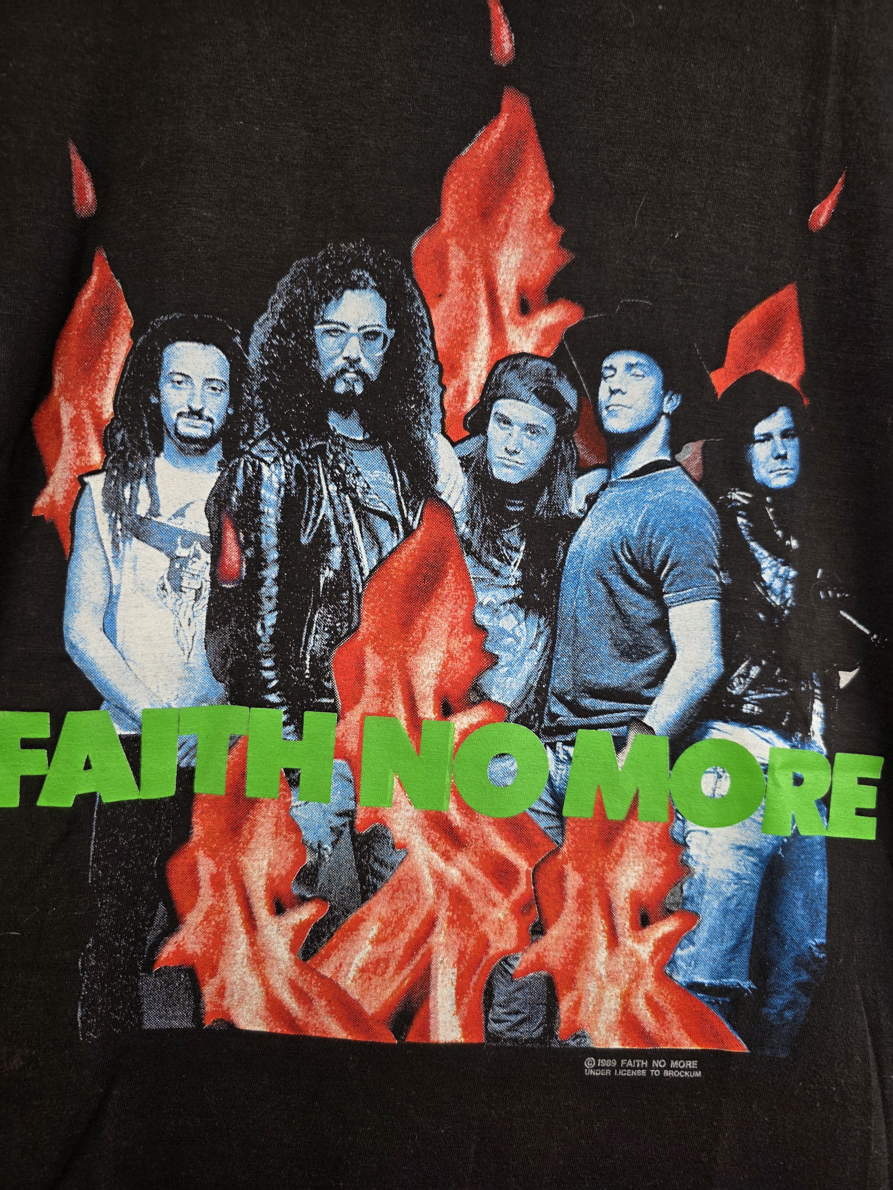 Band Tees 1990 Faith no more European Tour 90s T shirt L 21.5" 30" Size US L / EU 52-54 / 3 - 3 Thumbnail